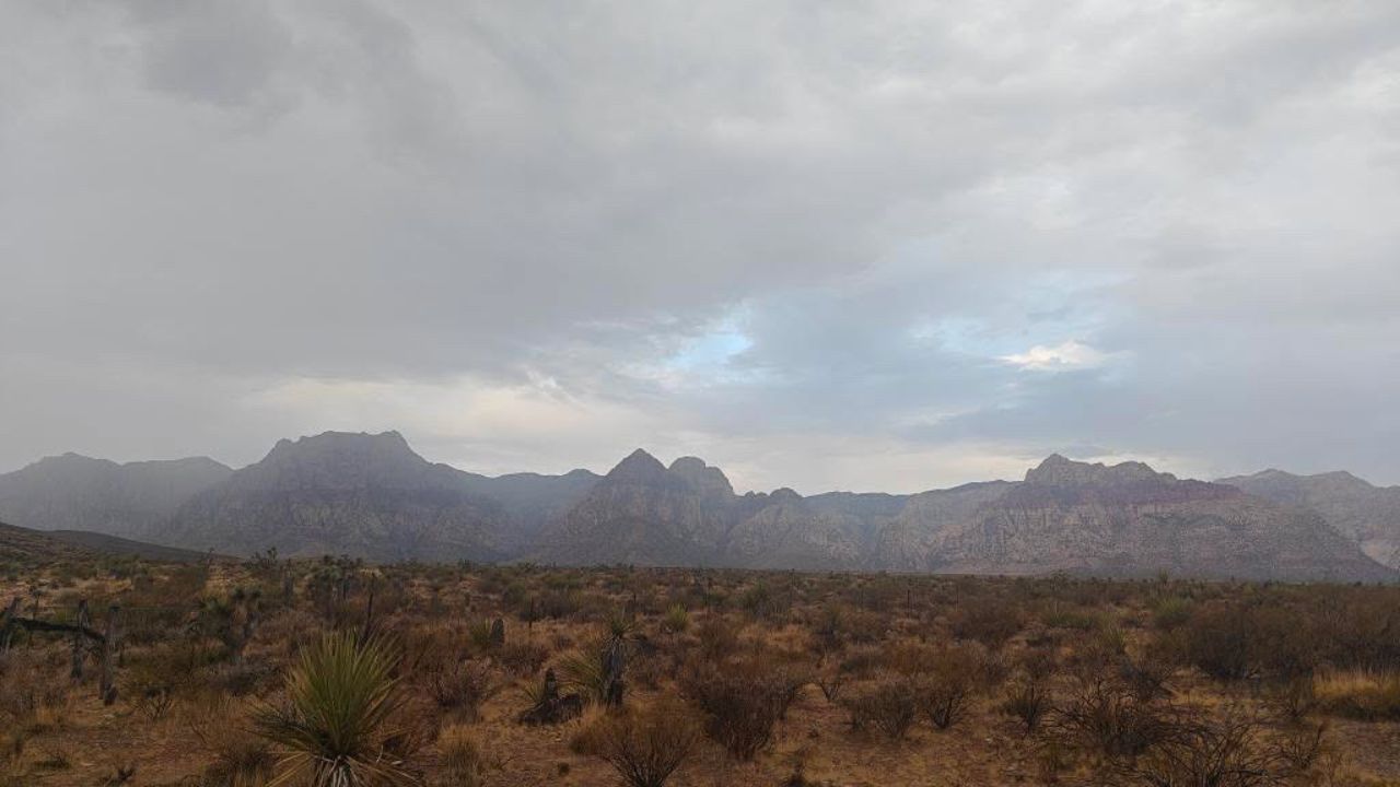 Rainy weather at Red Rock