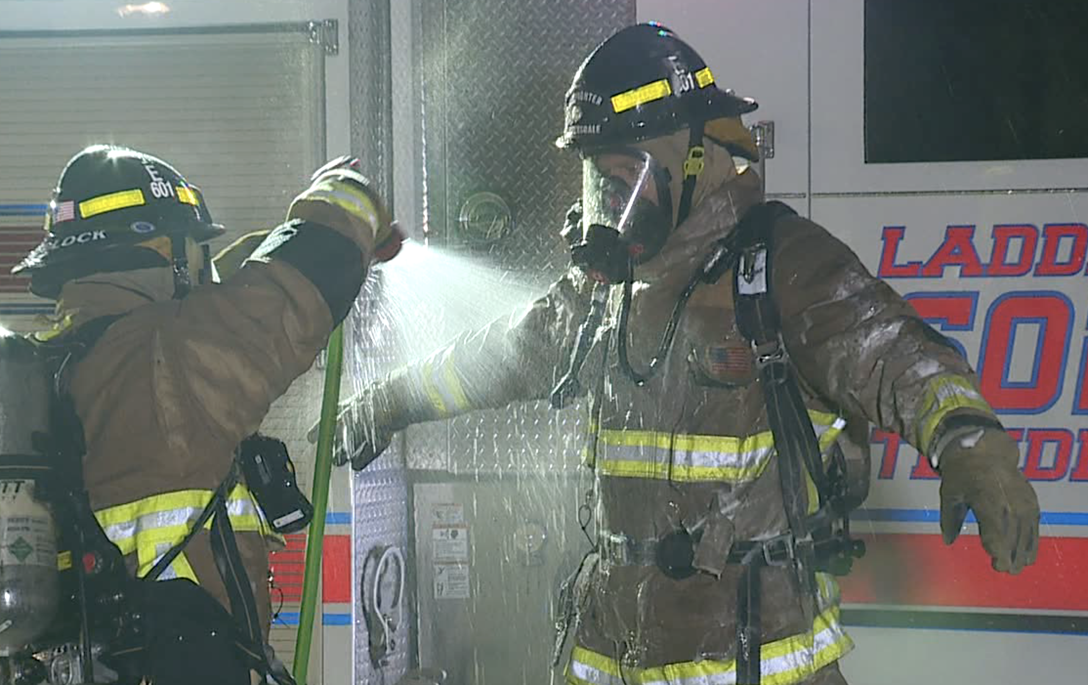 Phoenix firefighters wash down kits