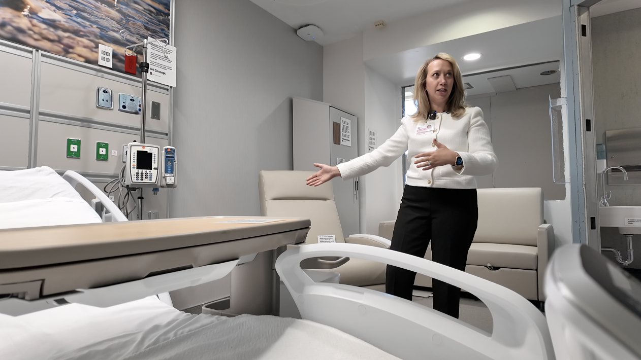 IU Health patient room 
