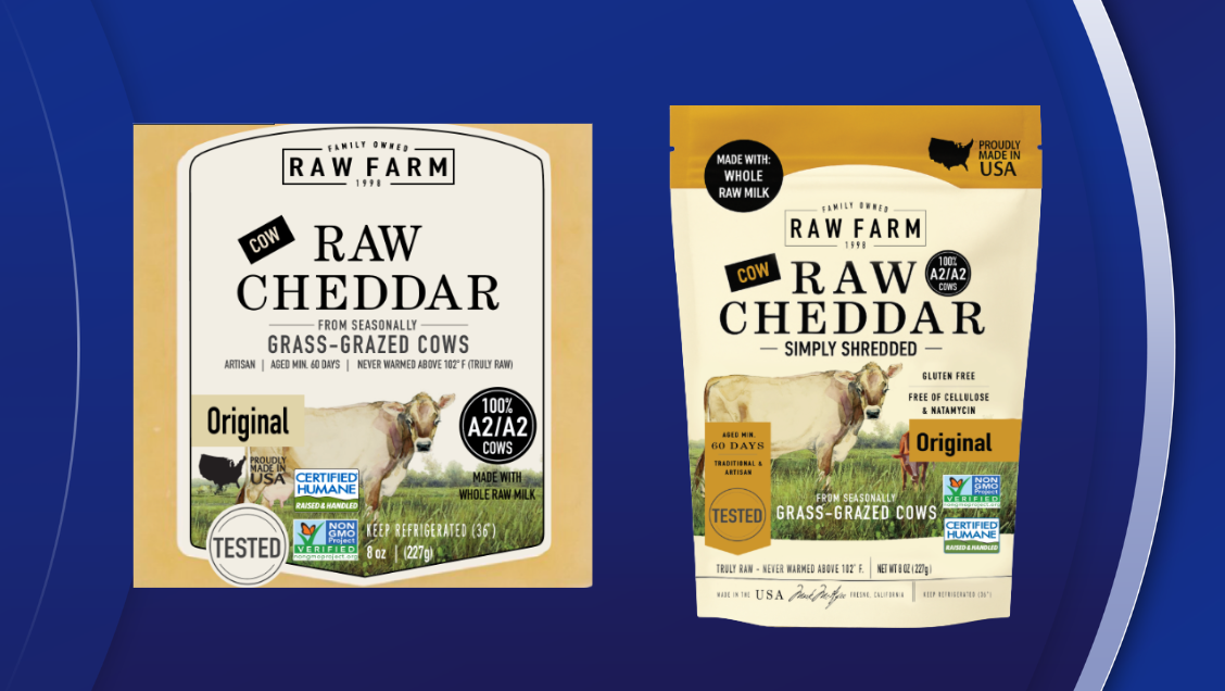 RAW FARM raw cheddar cheese