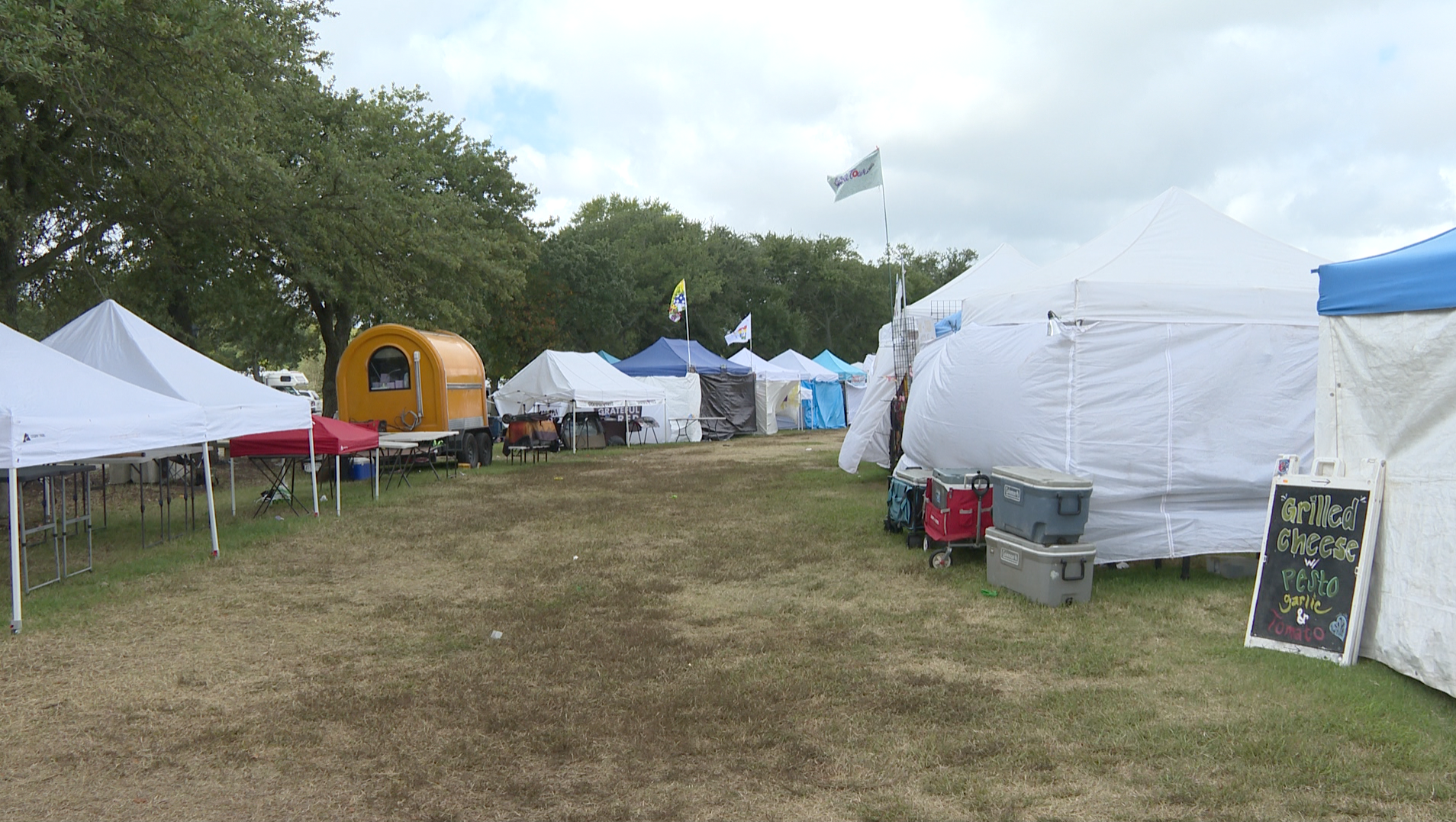 Phish concert vendor tents