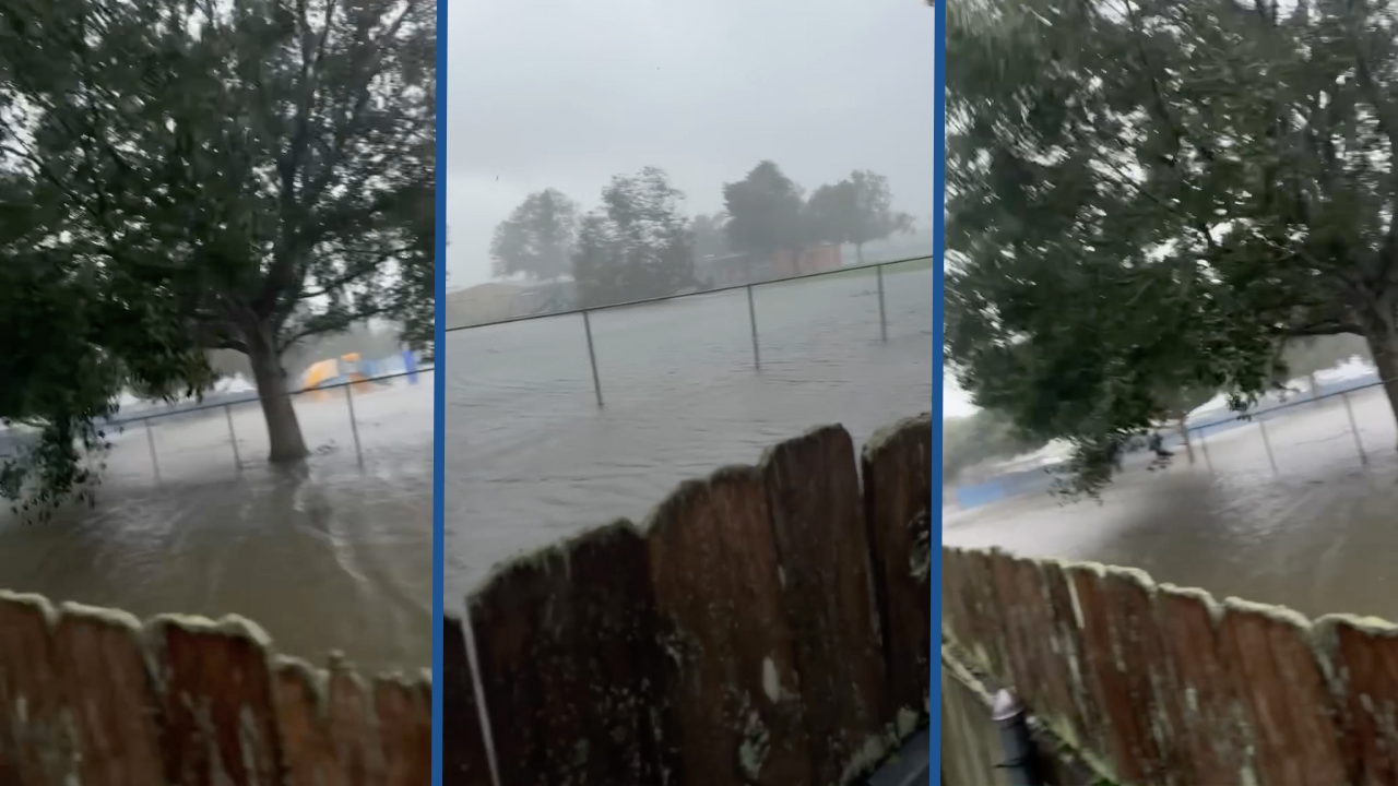 Flooding in Bayou Vista. 
