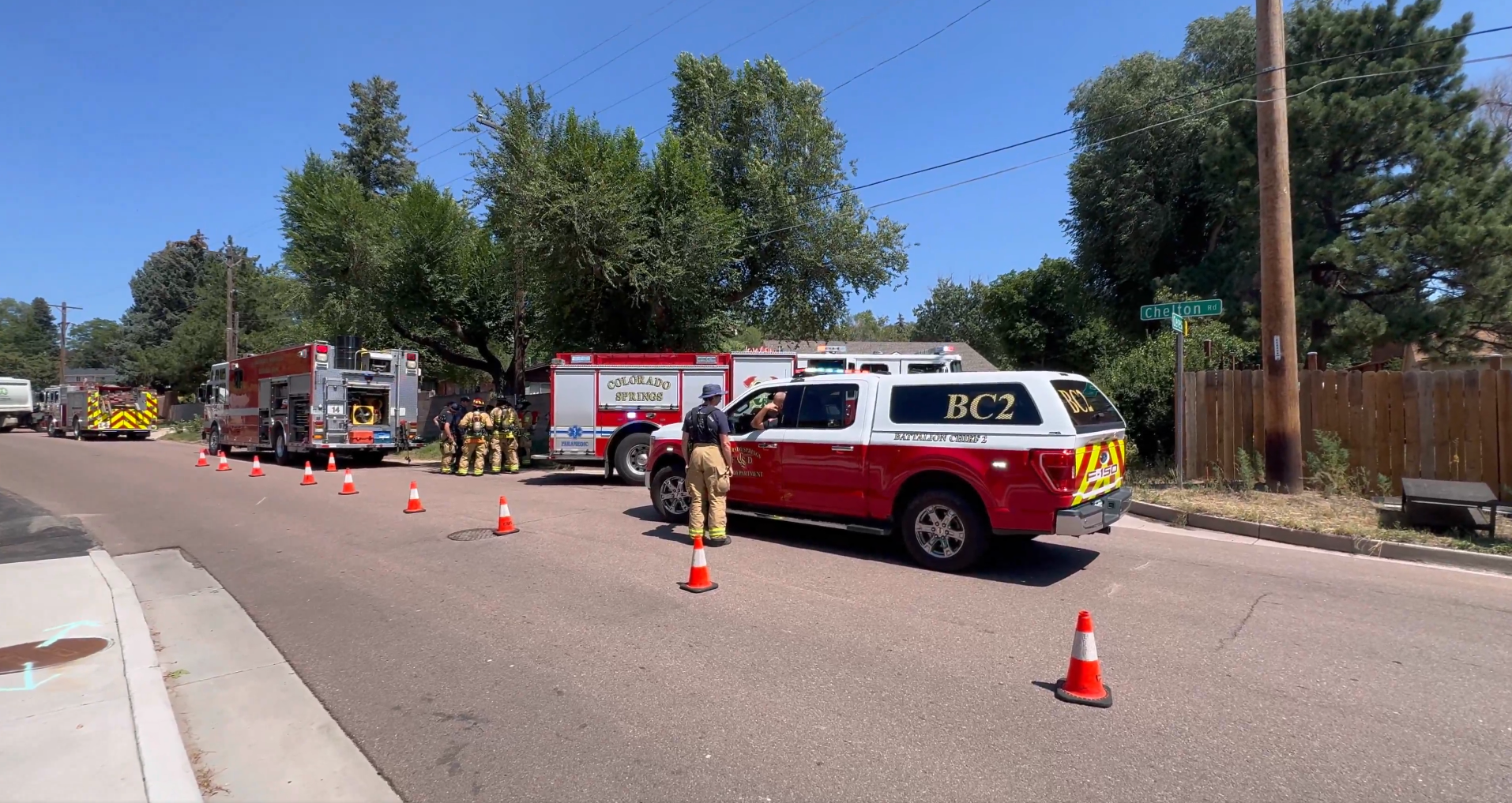 CSFD hazmat crew investigating on N Chelton Rd 8_20_25
