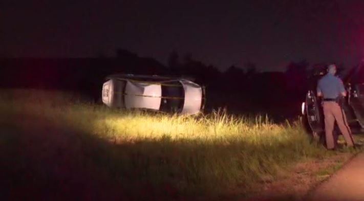 Woman walks away from dangerous rollover crash in the overnight hours