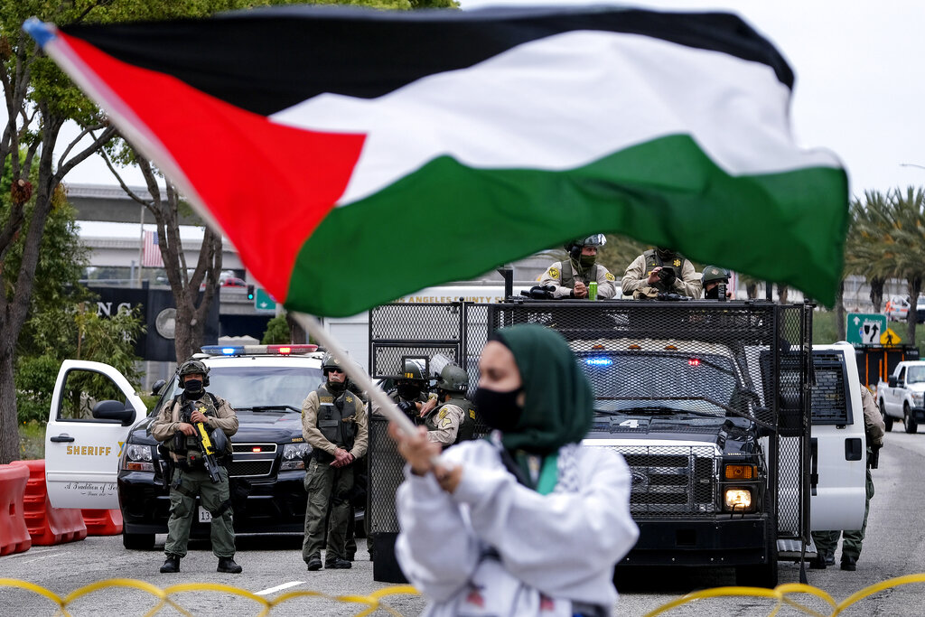 APTOPIX US Israel Palestinians Los Angeles