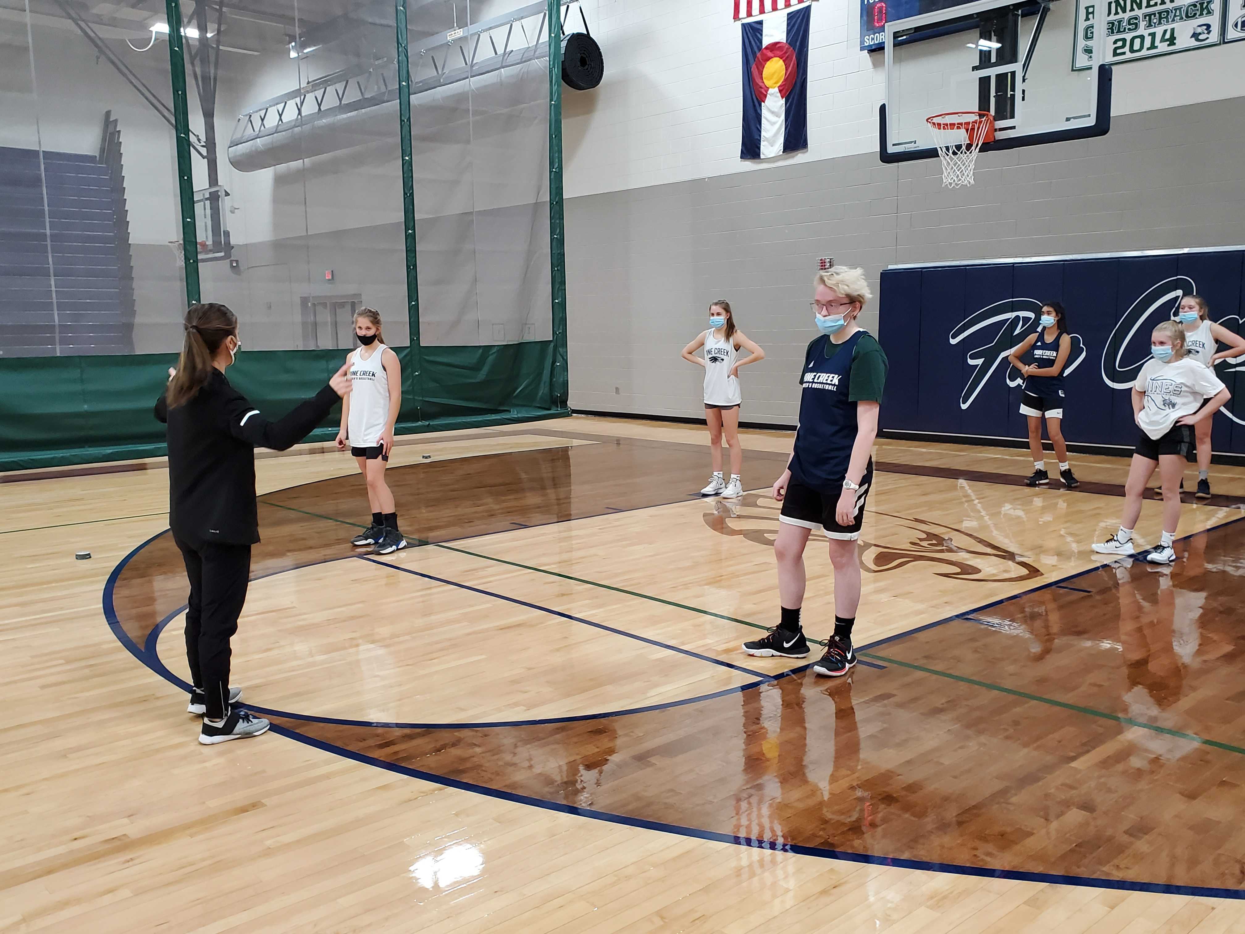 Pine Creek Girls Basketball Practice
