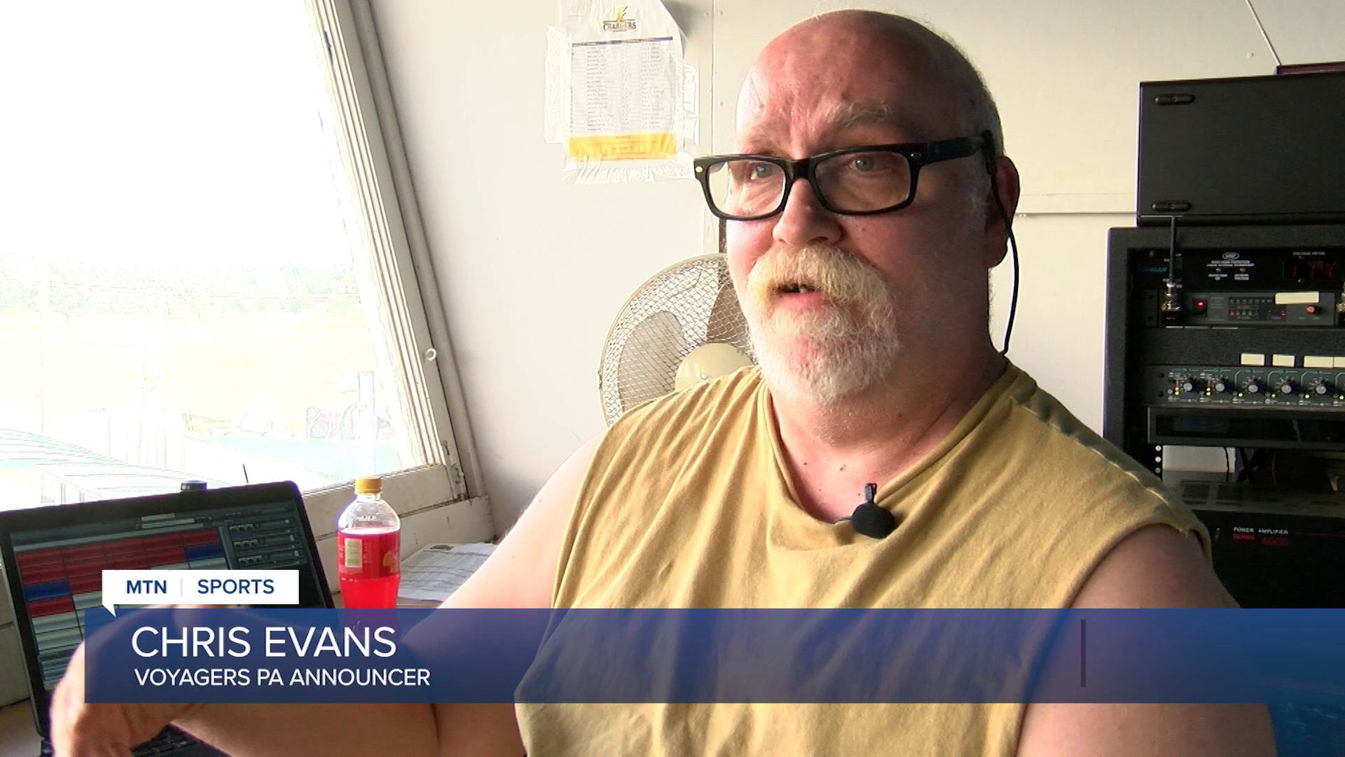 Baseball and family fuel "Voice of the Voyagers" Chris Evans