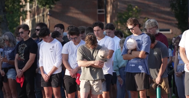 Vigil for Charlie Kirk opened in prayer