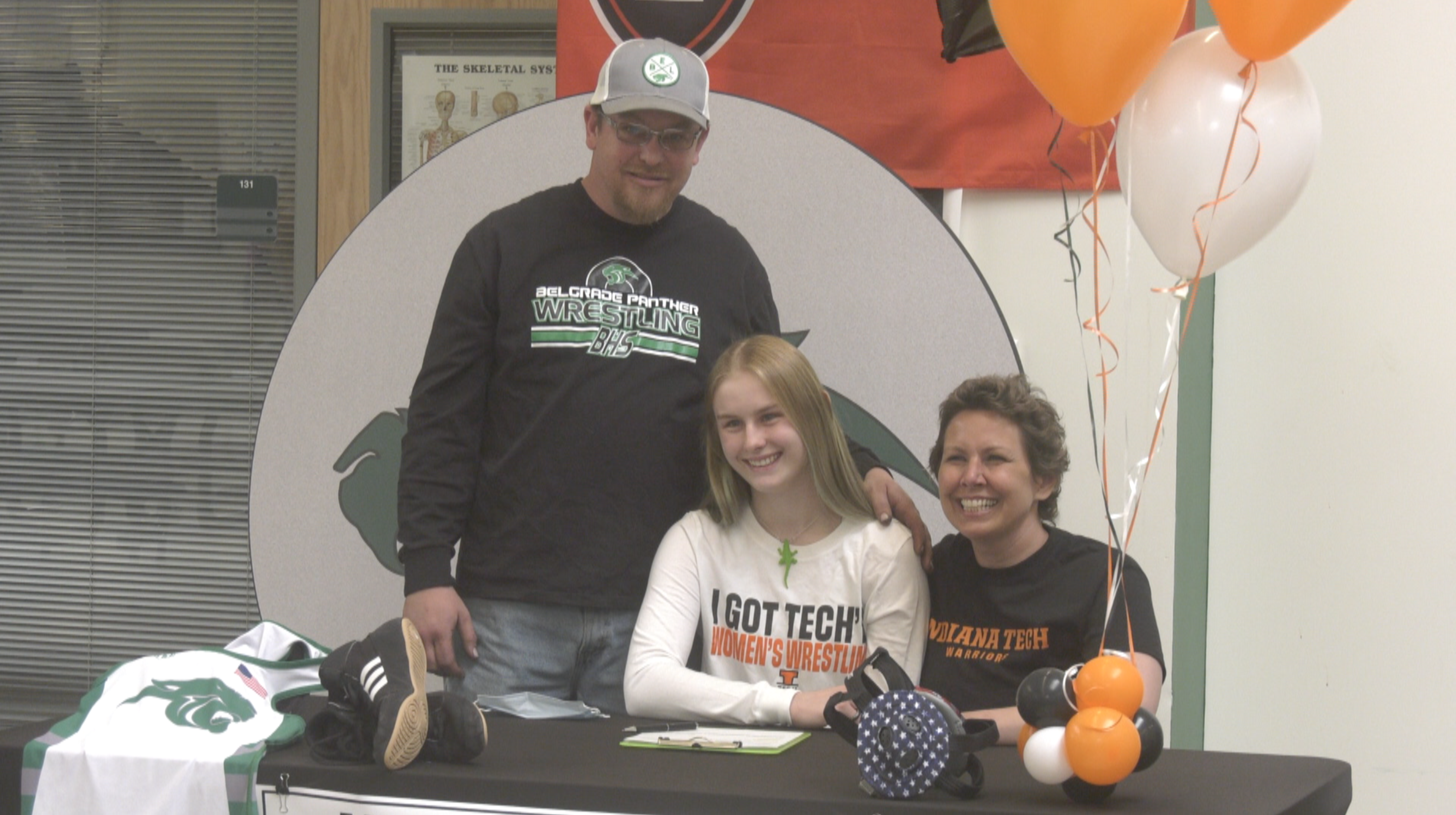 Wrestler Maya Amundson etches her name in Belgrade Panthers history