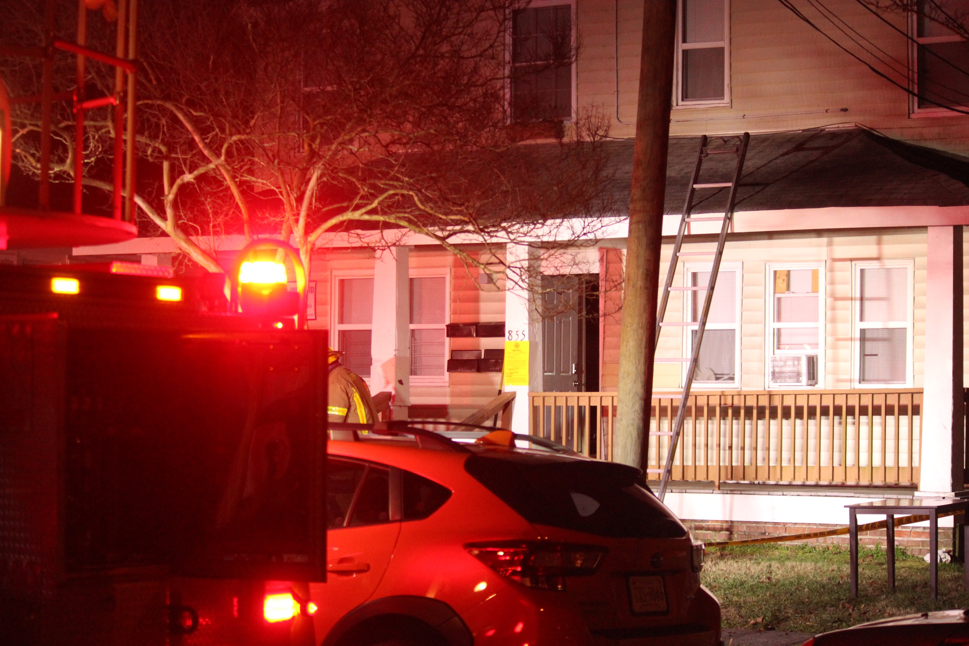 Crews respond to a fire in the 800 block of 41st Street in Norfolk on Feb. 1, 2023.