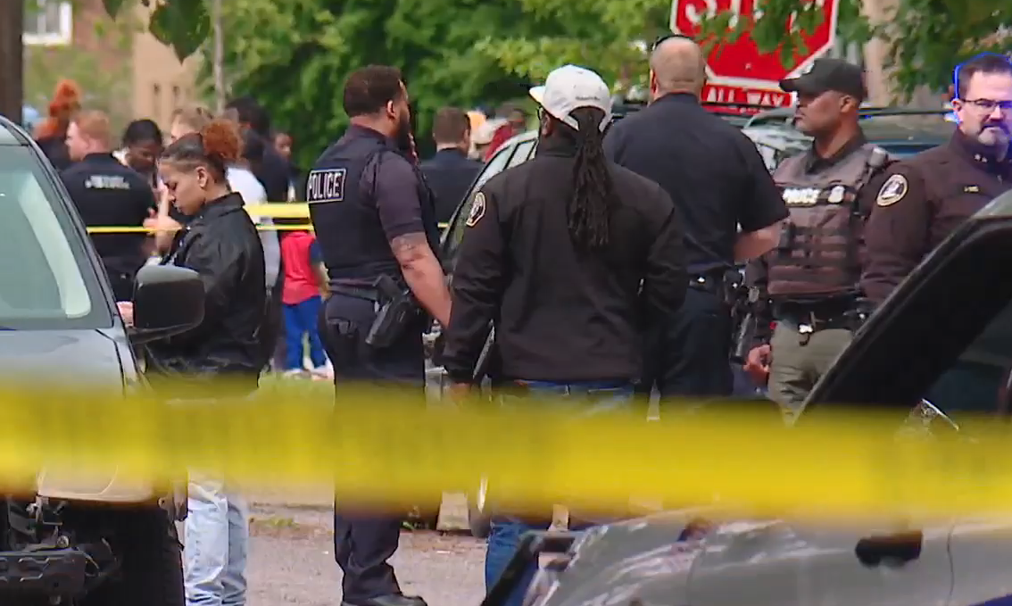 Detroit shooting scene