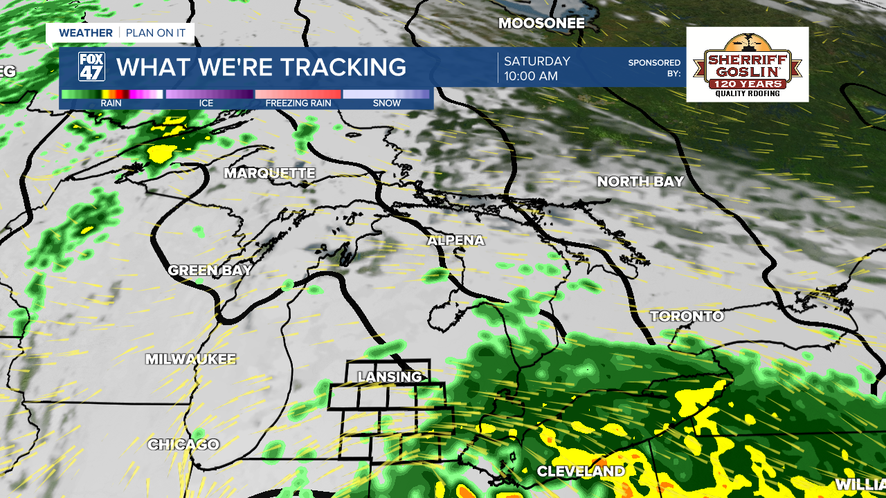 Our next system brings showers overnight Friday into Saturday with heavier precipitation rates possible