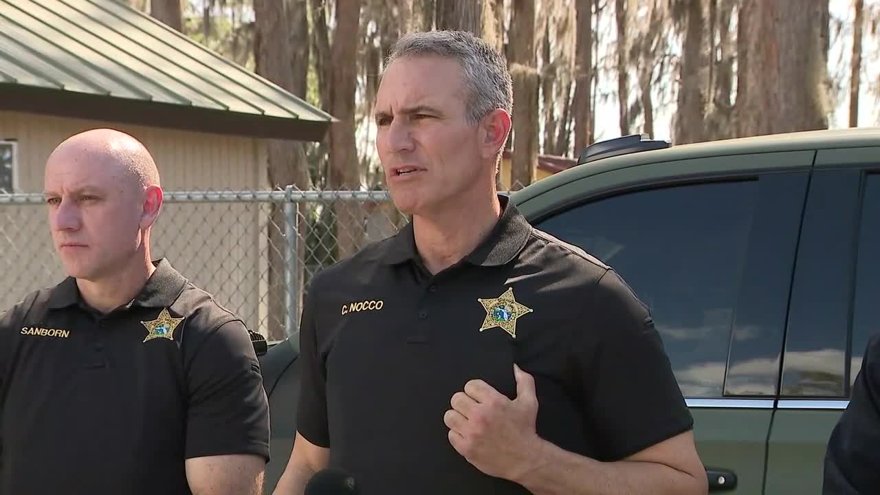 Pasco Sheriff Chris Nocco presser