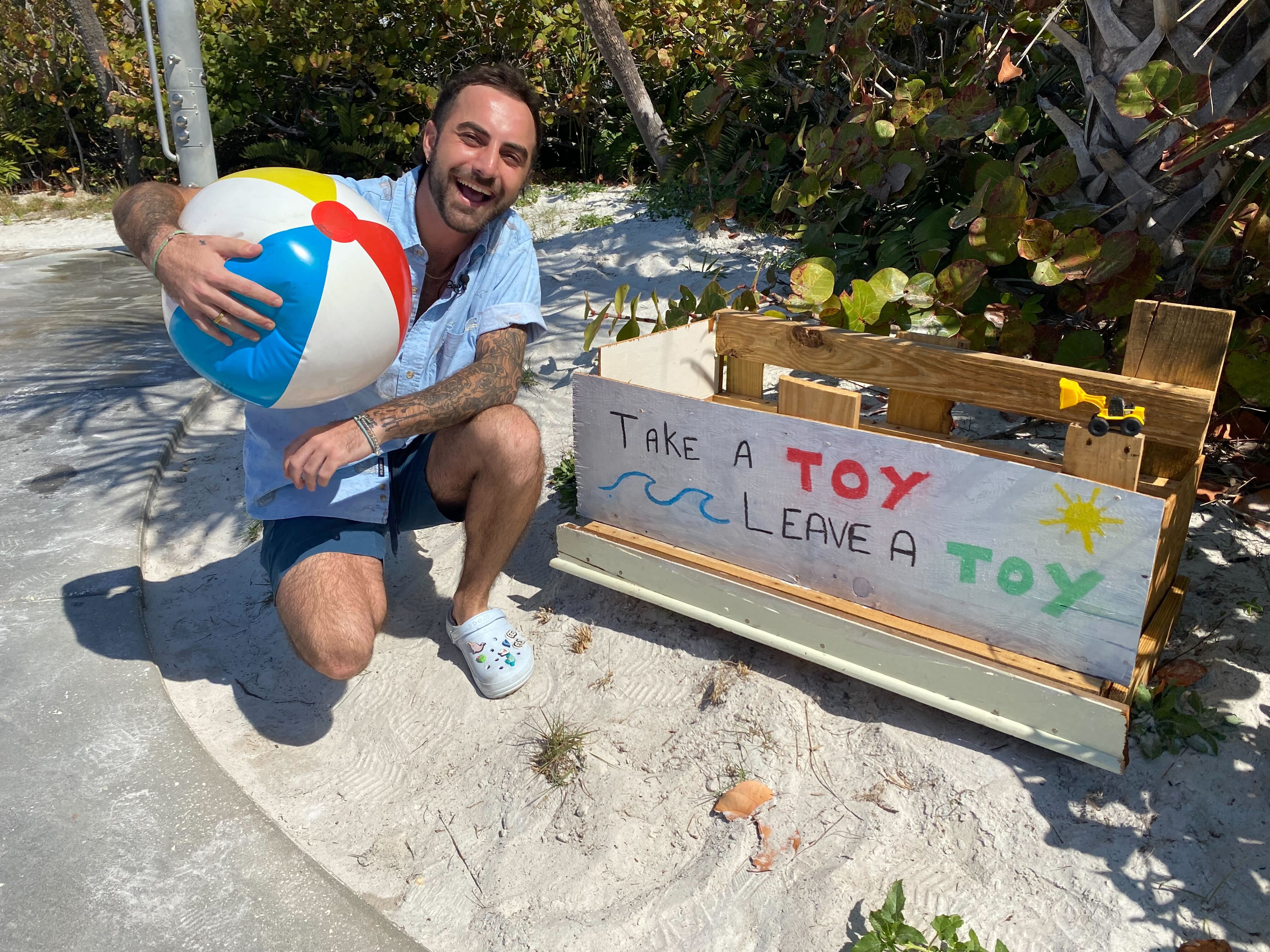 Take a toy leave a toy