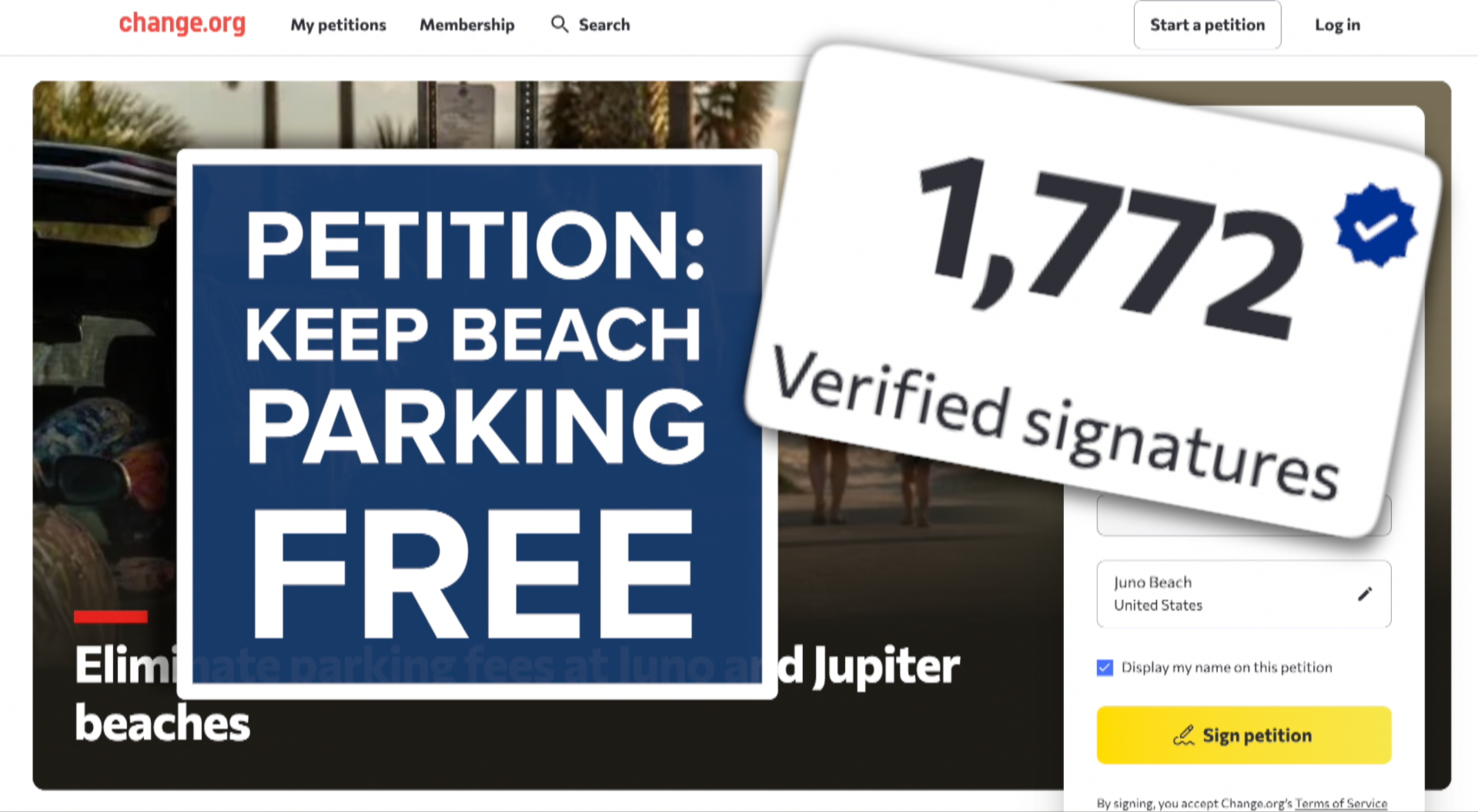 Petition keep beach parking free thumbnail.png