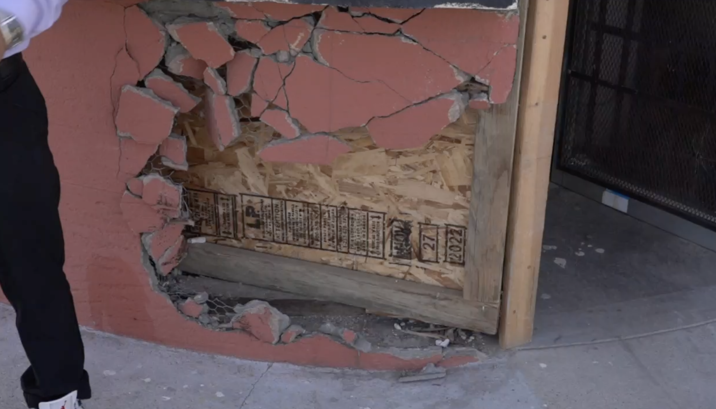 where the big shoe shoe repair shop was hit