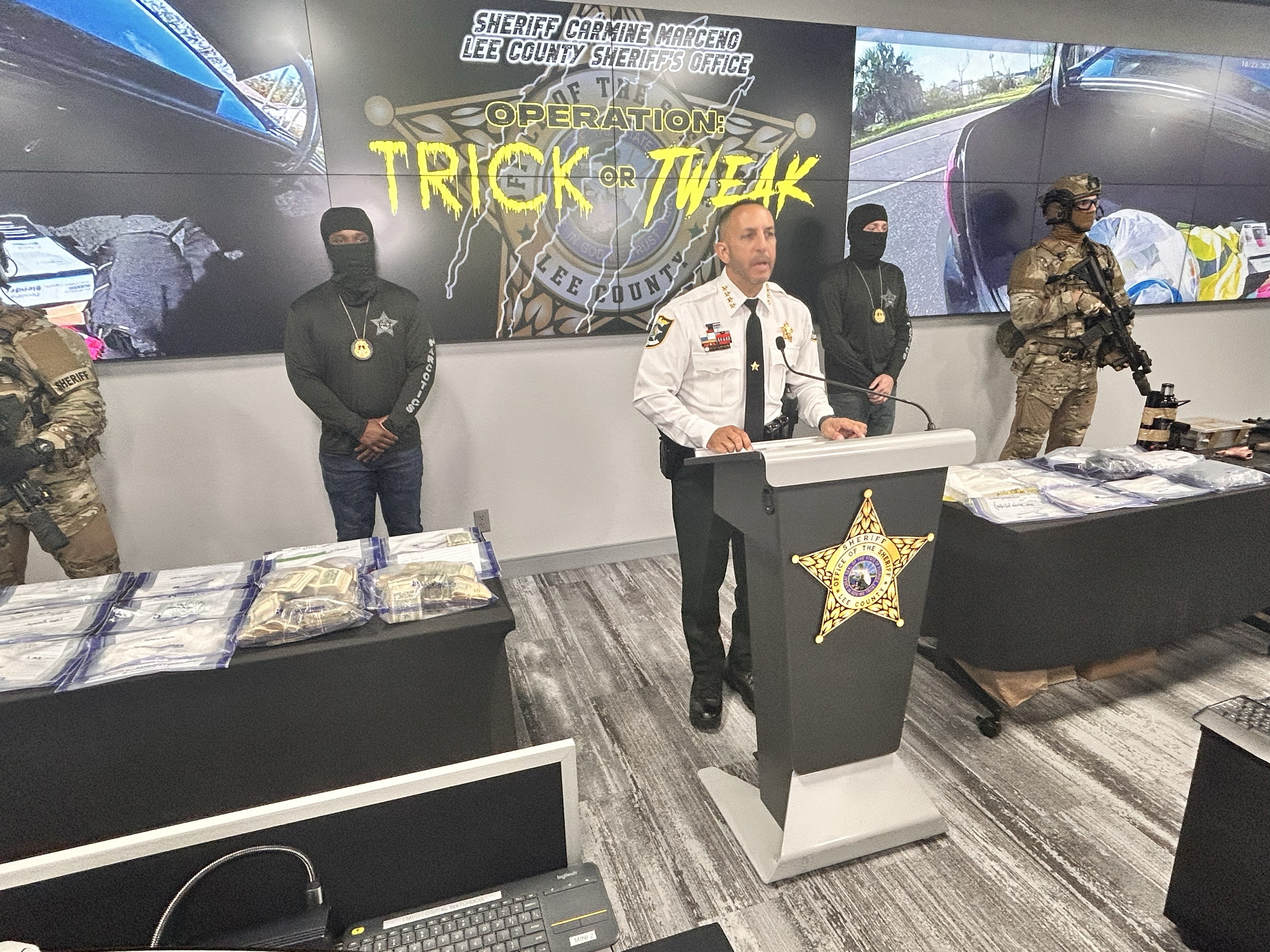 Lee County Sheriff Carmine Marceno describes operation "Trick or Tweak."