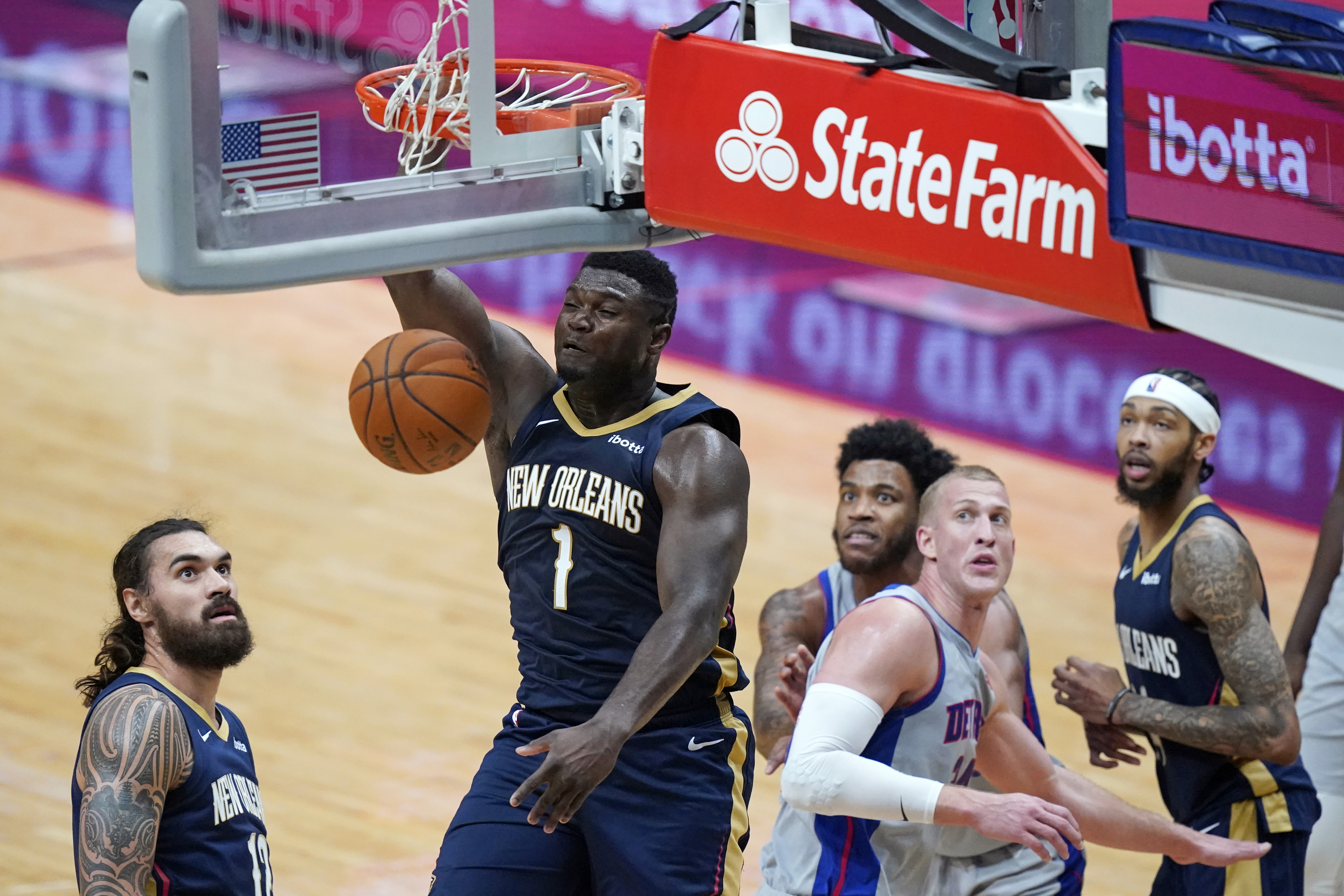 Zion Williamson Pistons Pelicans Basketball