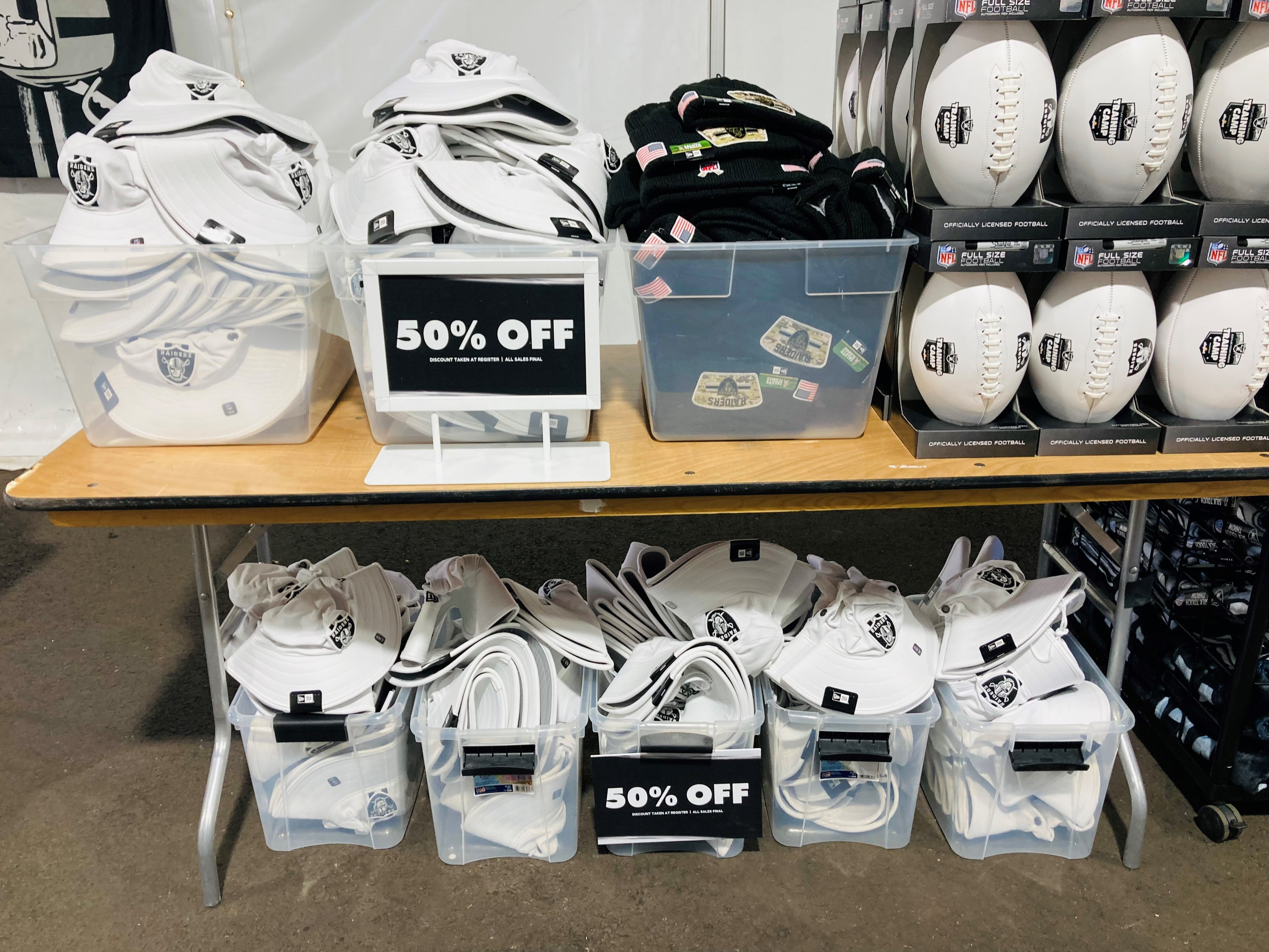 Raiders warehouse sale