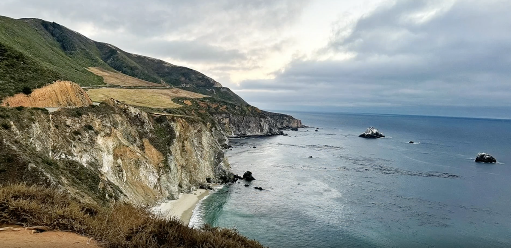 The California coast.