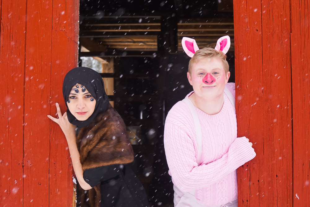 Andrew Brown as Wilbur and Mona Eldahshoury as Charlotte.png