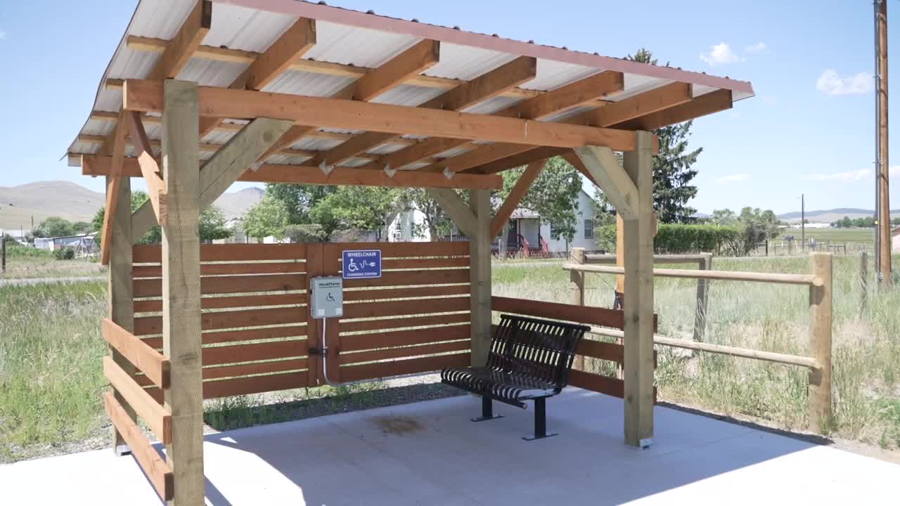 Wheelchair charging station