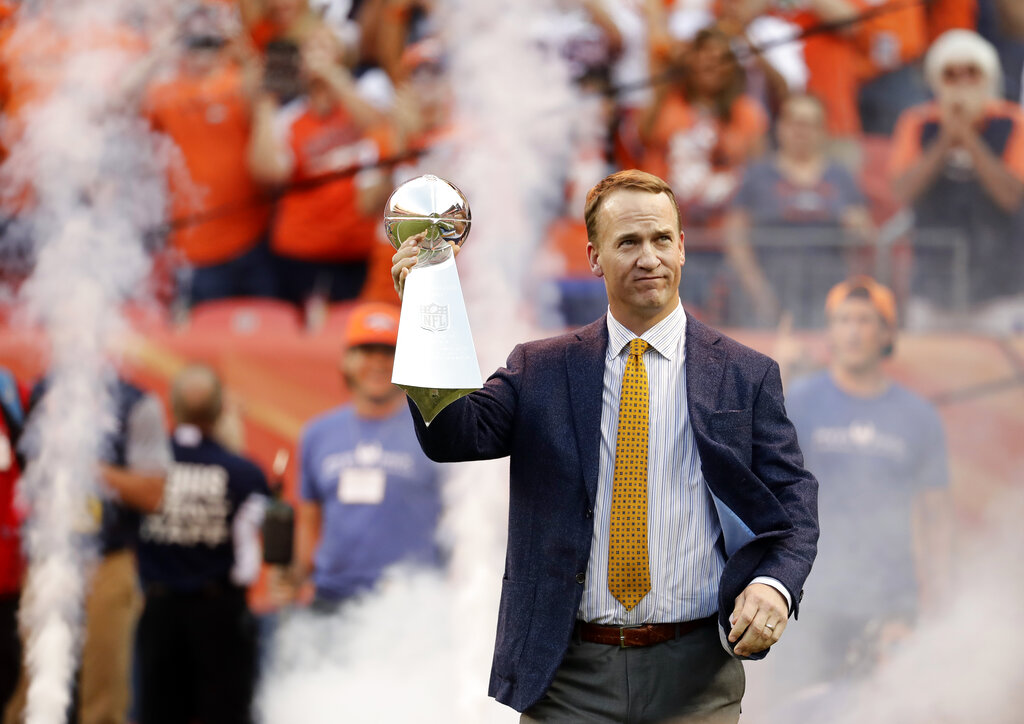 Broncos Manning Honor Football