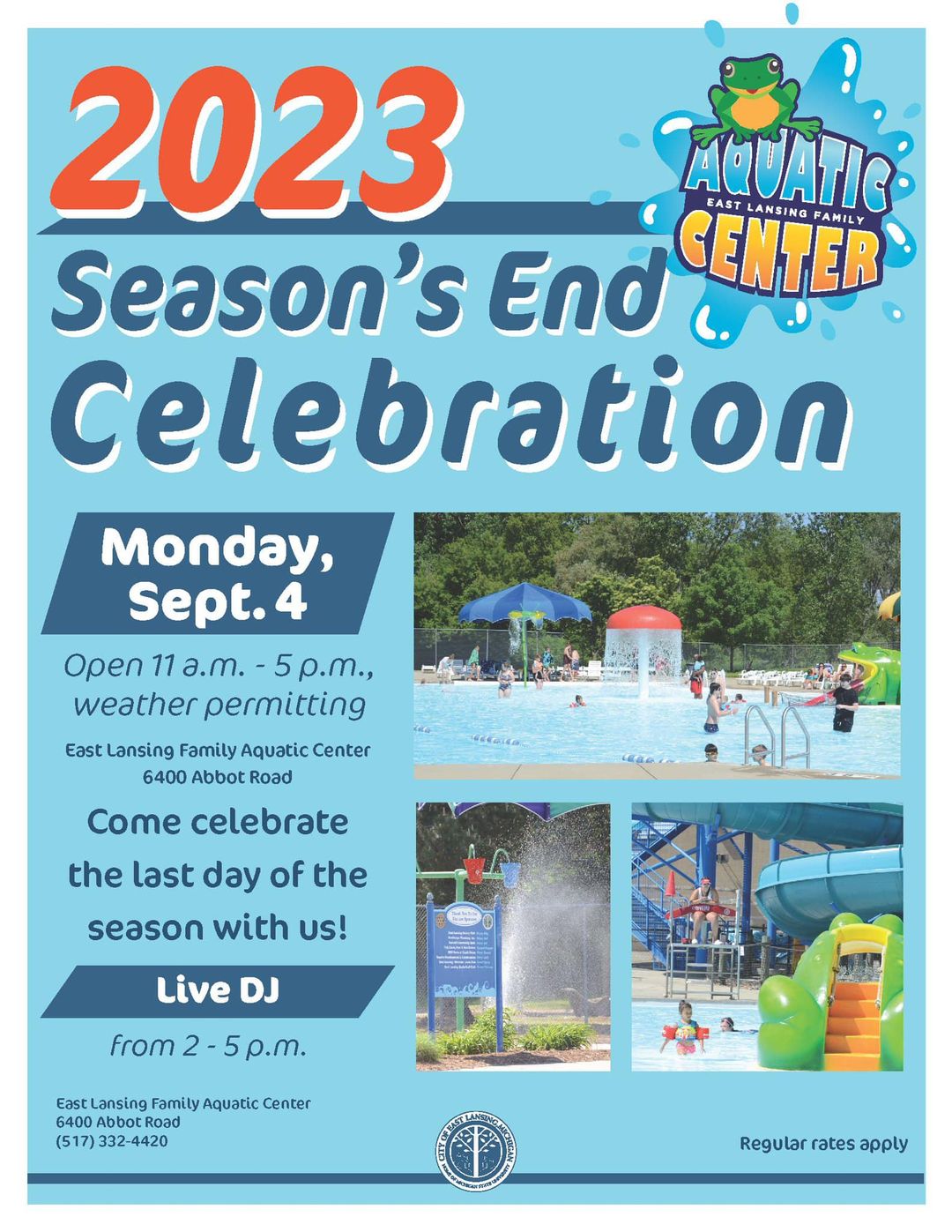 East Lansing Aquatic Center celebration