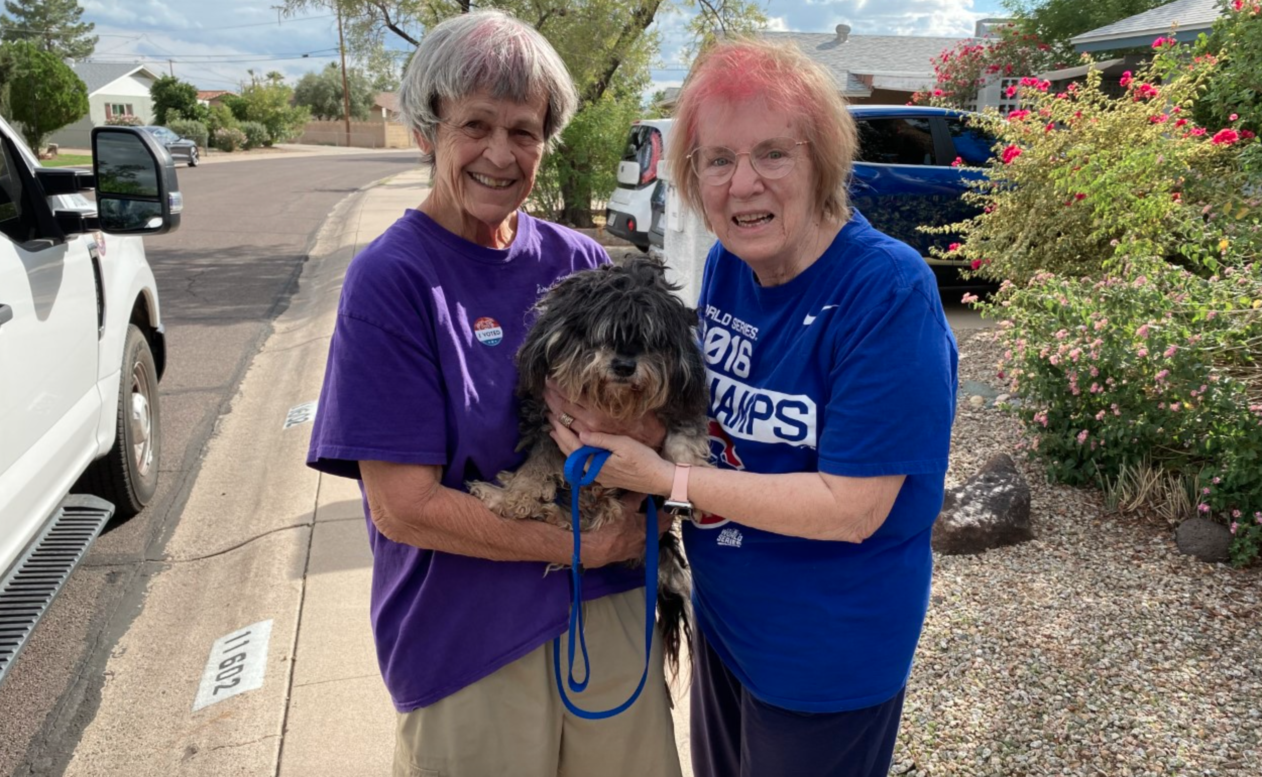 Dog reunited with owners after 10 months 