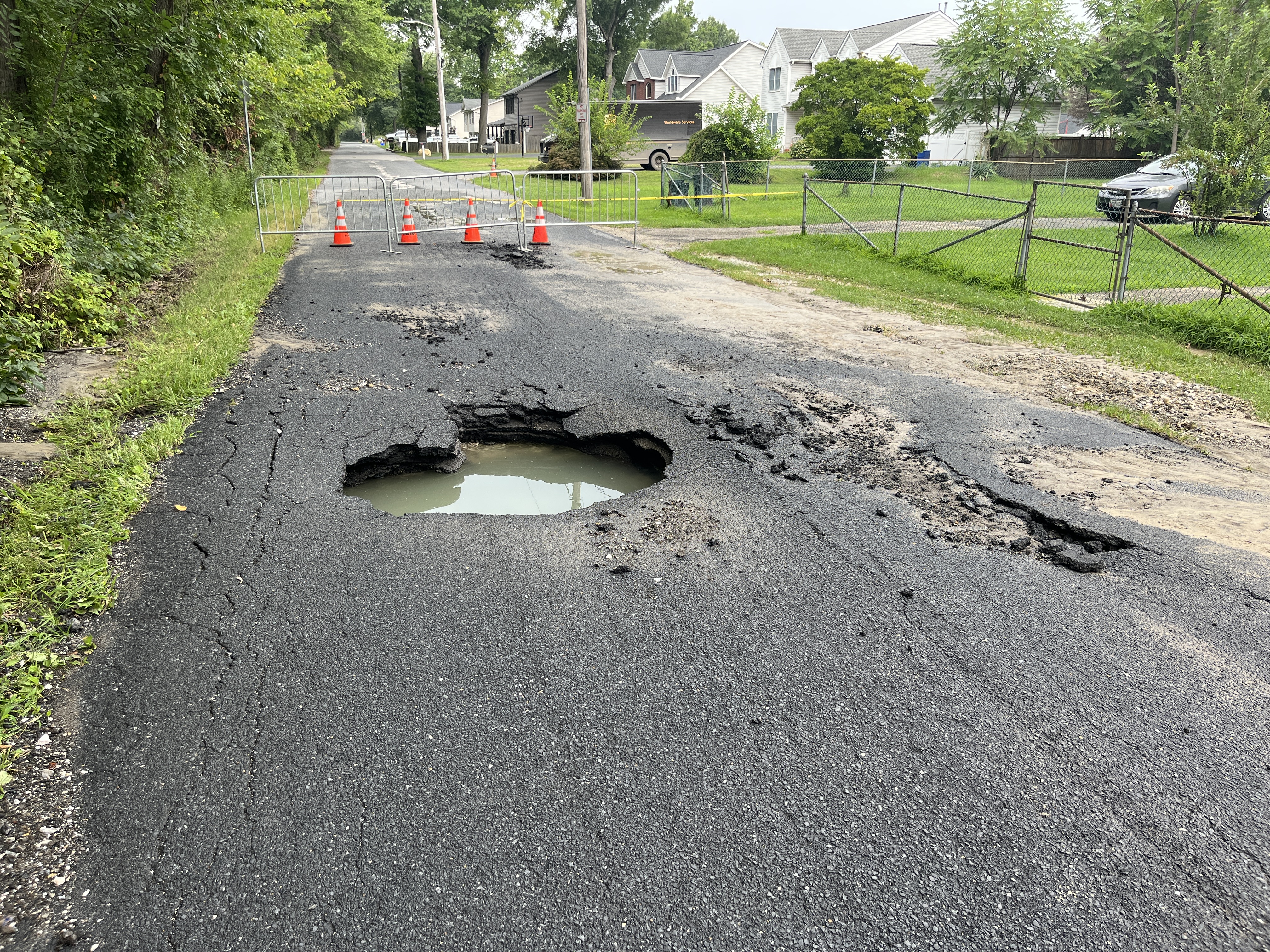Sparrows point water main break