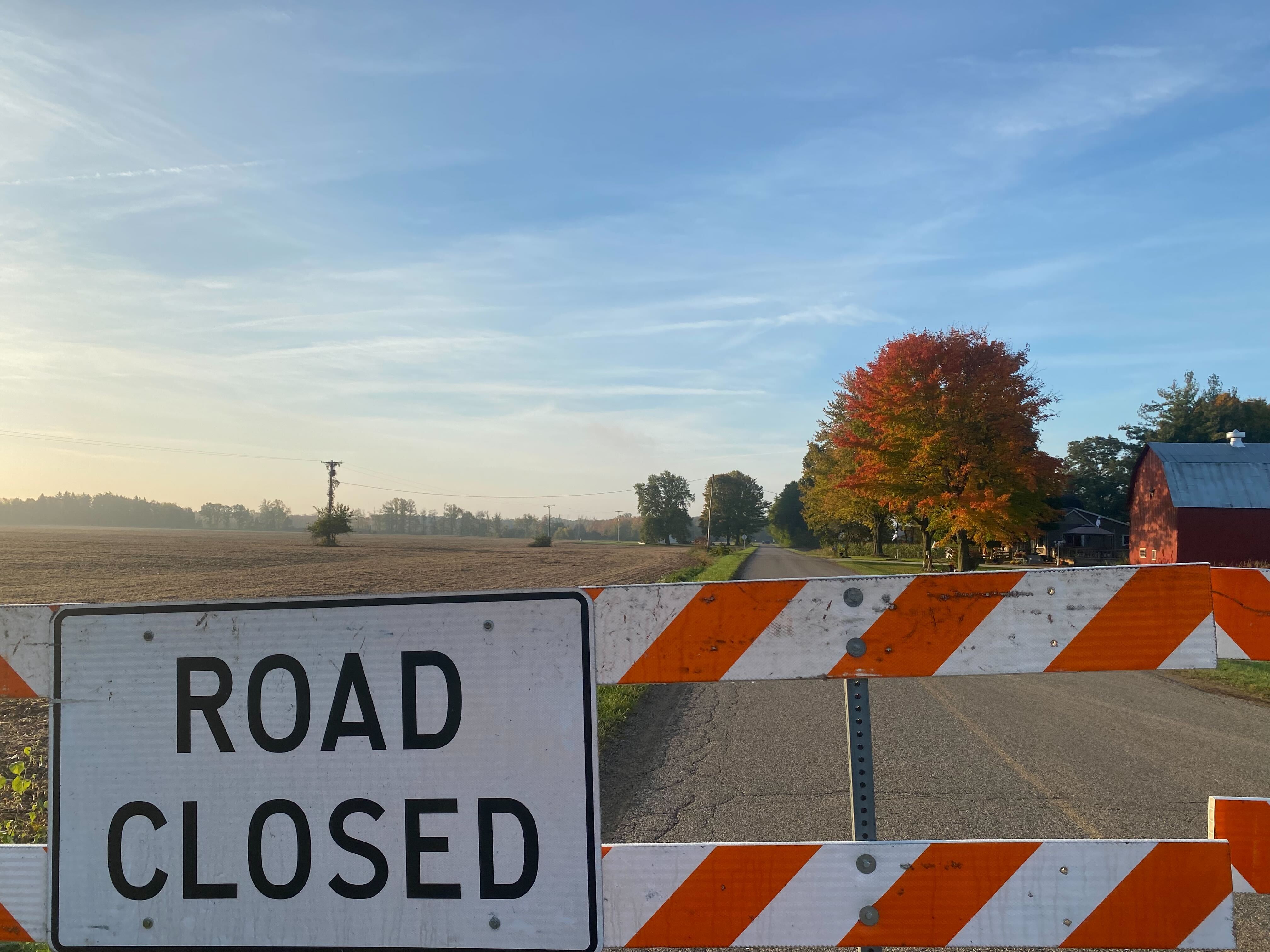 Girard Township Roads closed due to gas leak