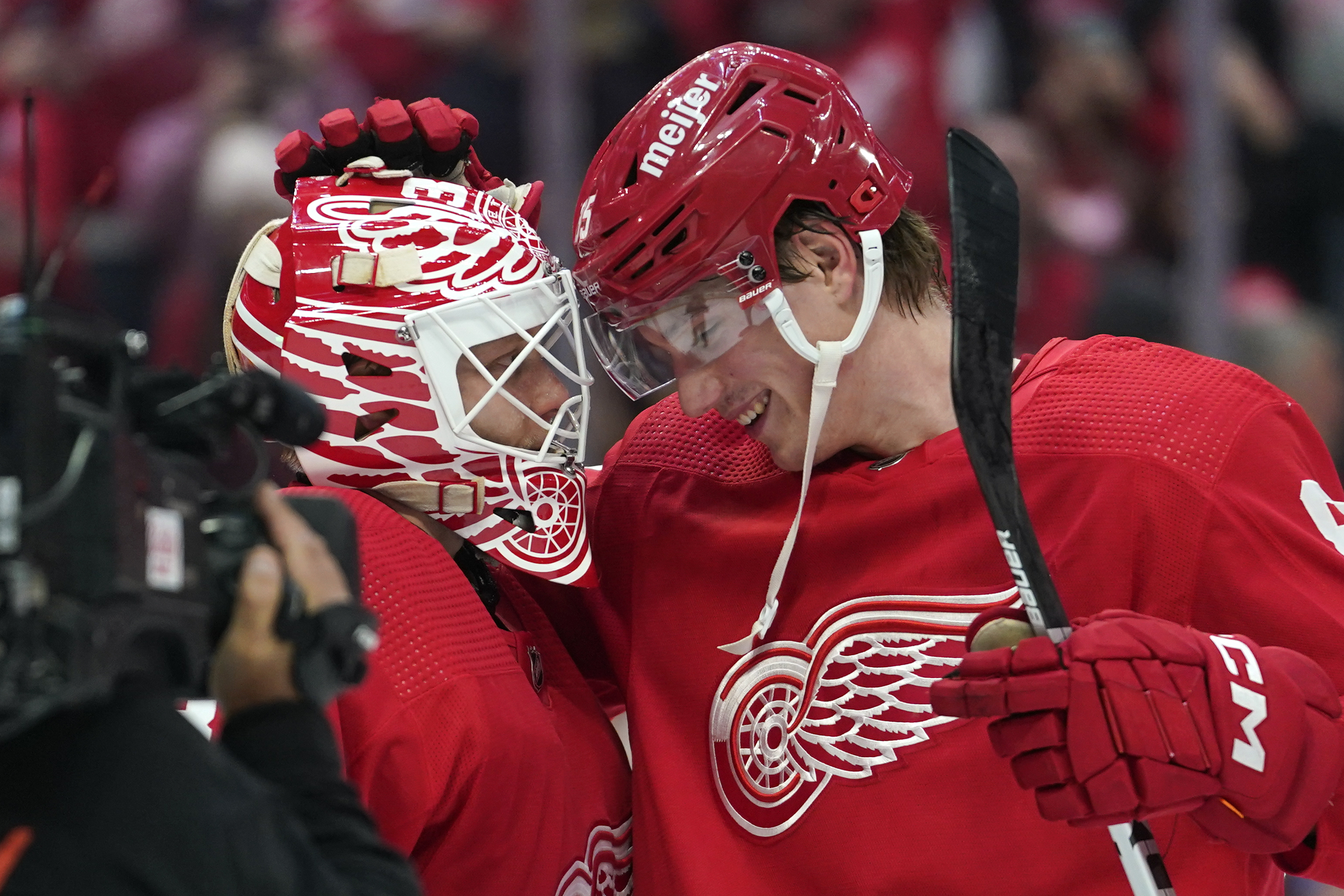 Ville Husso, Elmer Soderblom Canadiens Red Wings Hockey