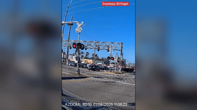 Shocking video showed a Brightline train slam into a car after the driver went through the gates in North Miami Beach on Jan. 8, 2025.