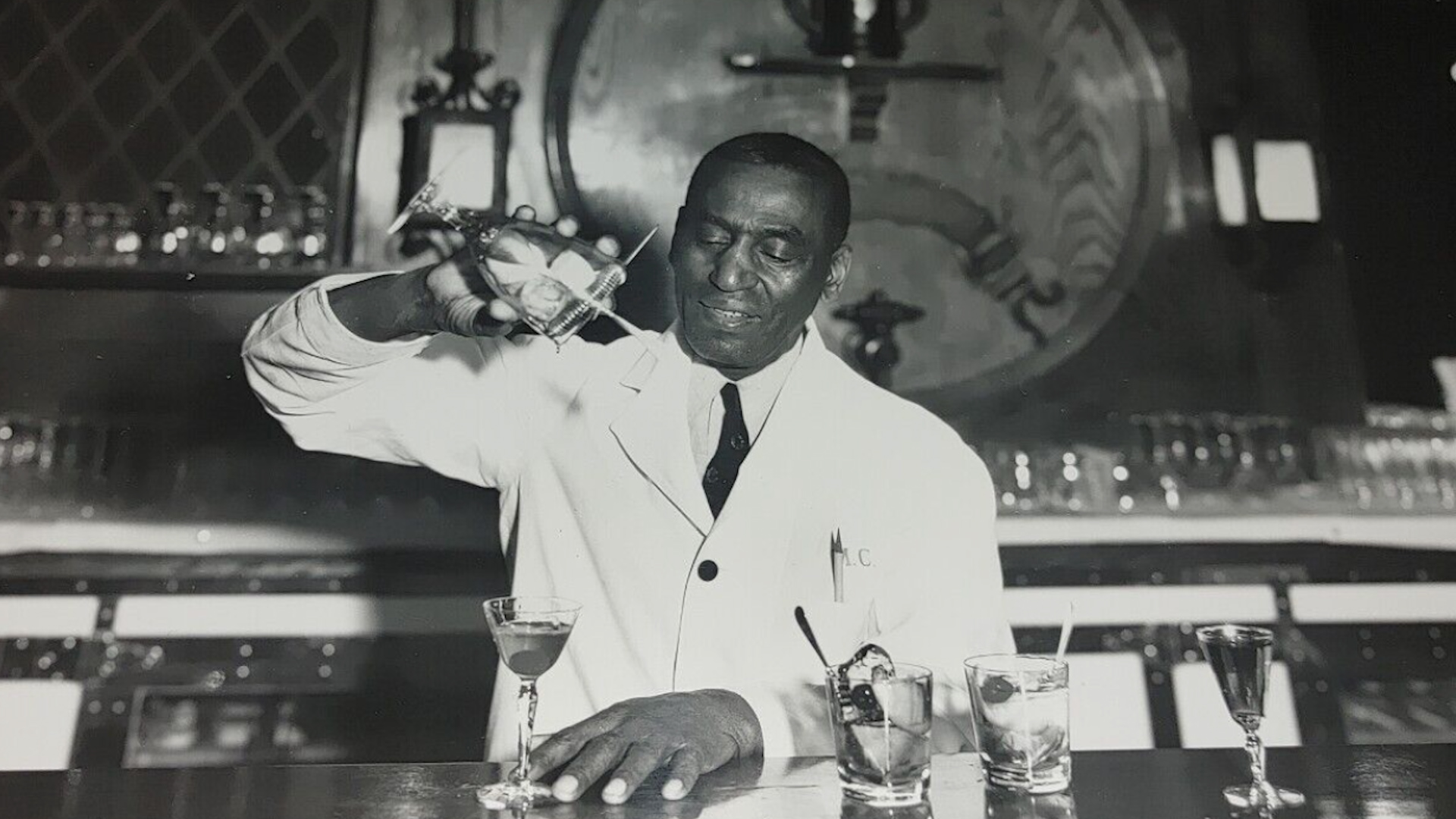 Julian serving drink