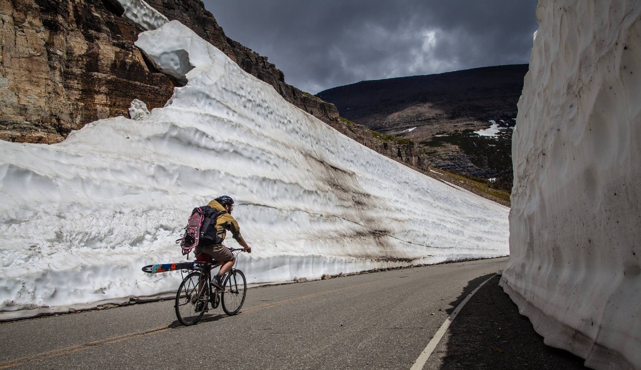 Glacier National Park Biker