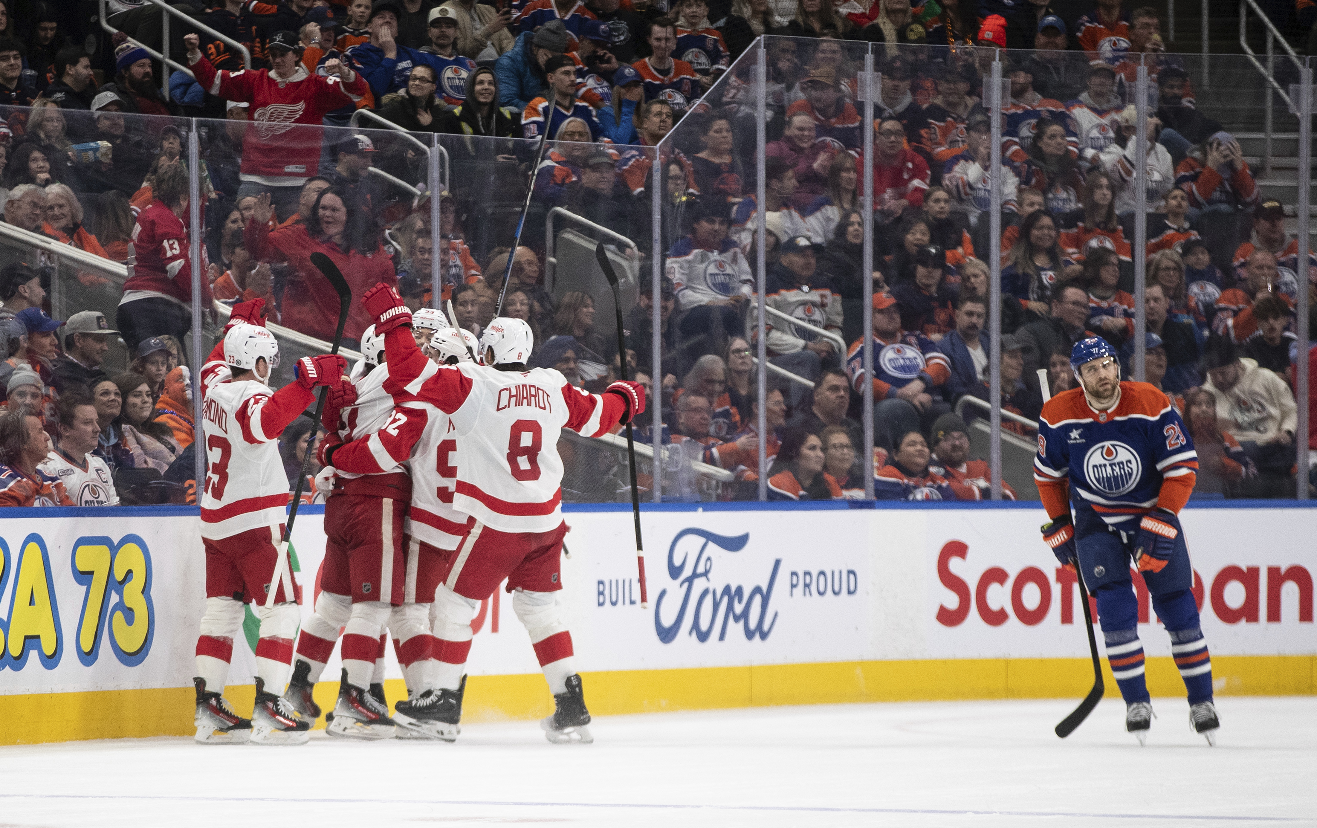 Red Wings Oilers Hockey