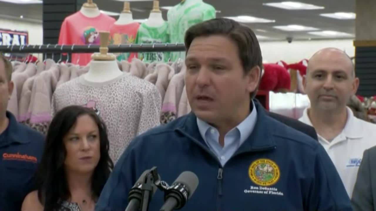 Gov. Ron DeSantis at Buc-ee's in Daytona Beach, Nov. 22, 2021