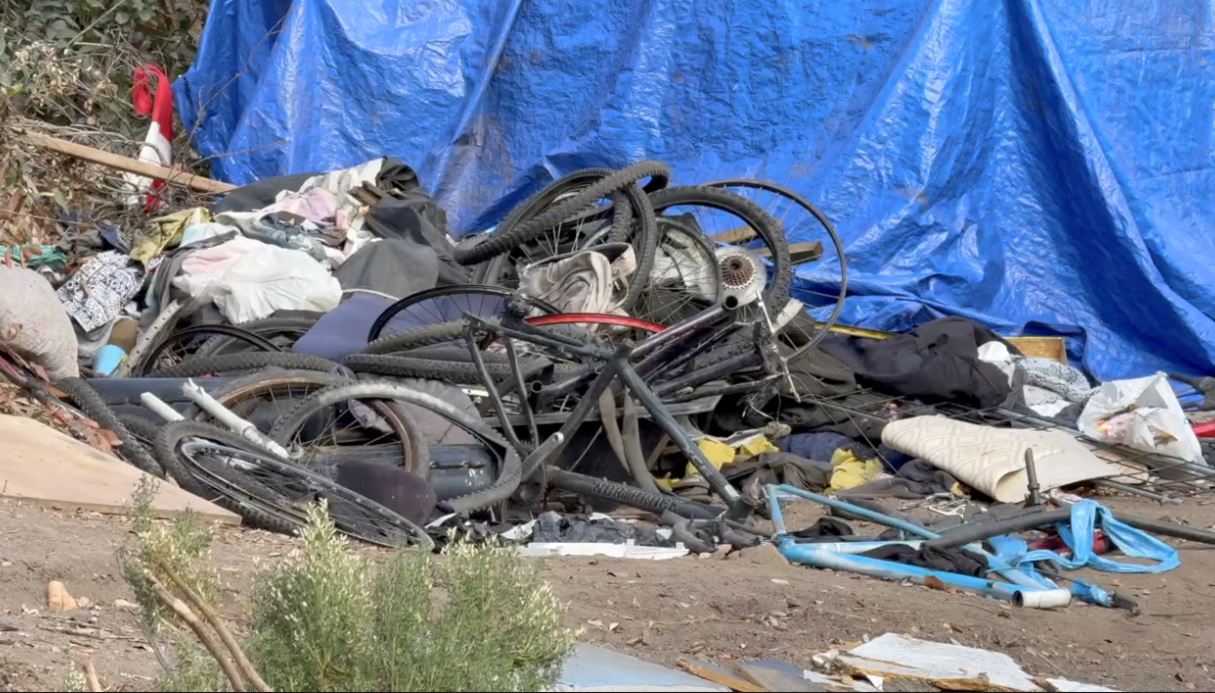 The homeless encampment near Escondido Creek will be cleared out Monday, according to Escondido Police and the City of Escondido. 