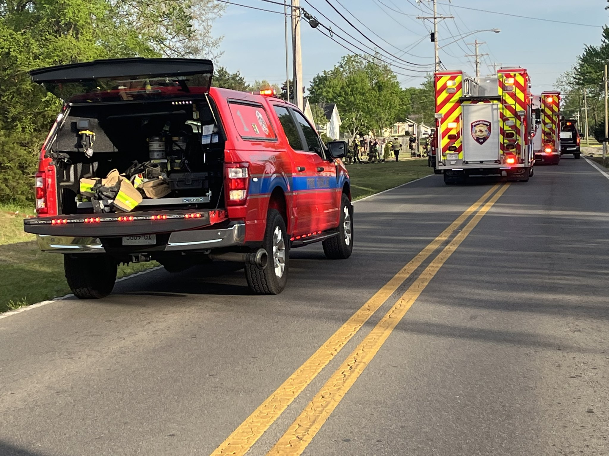 Traffic blocked at Bradyville Pike, Rutherford Blvd due to fire