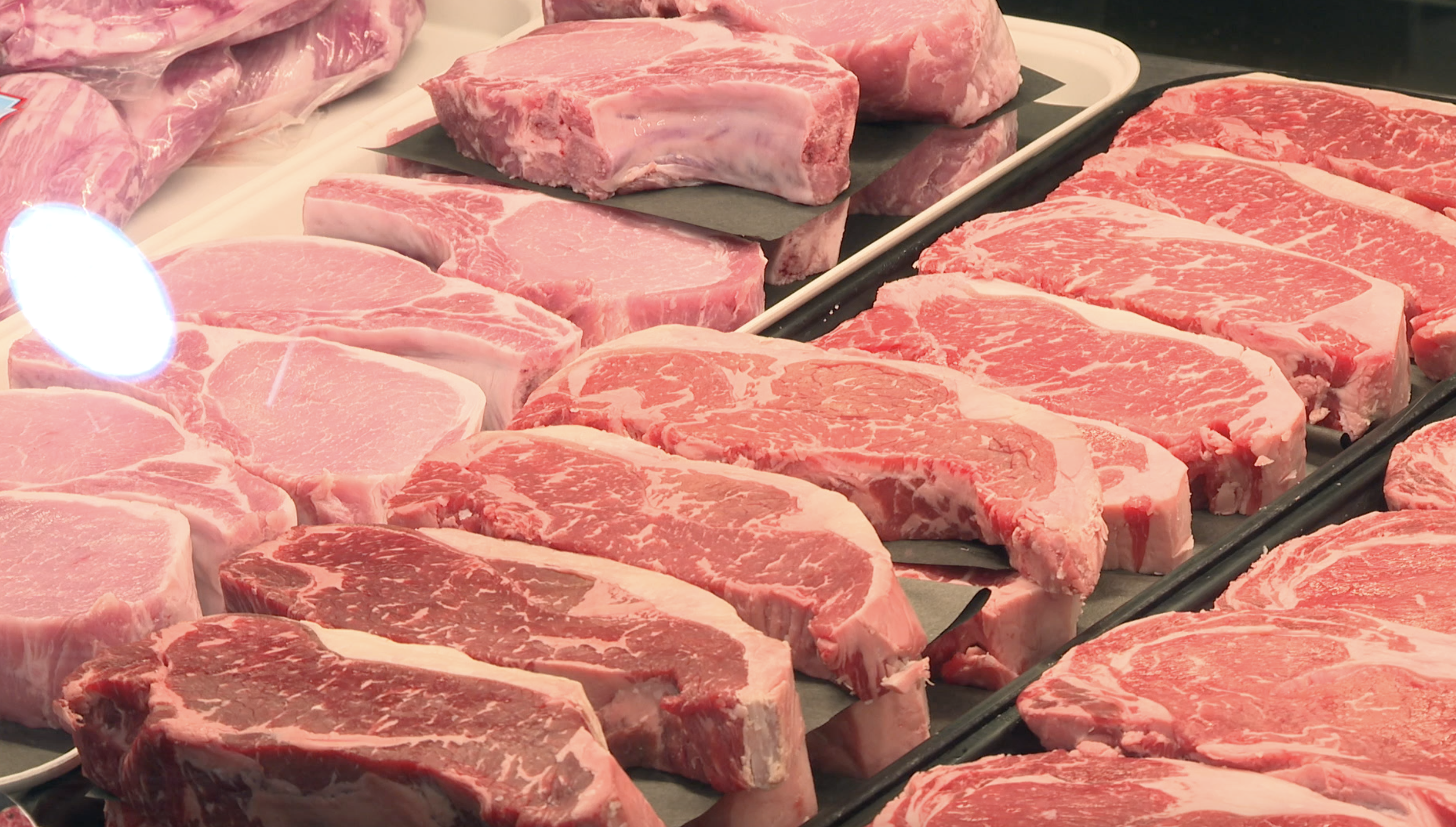 Pork chops and ribeyes from local producers are staples of the butcher's case at Meat and Potato Co in Twin Falls