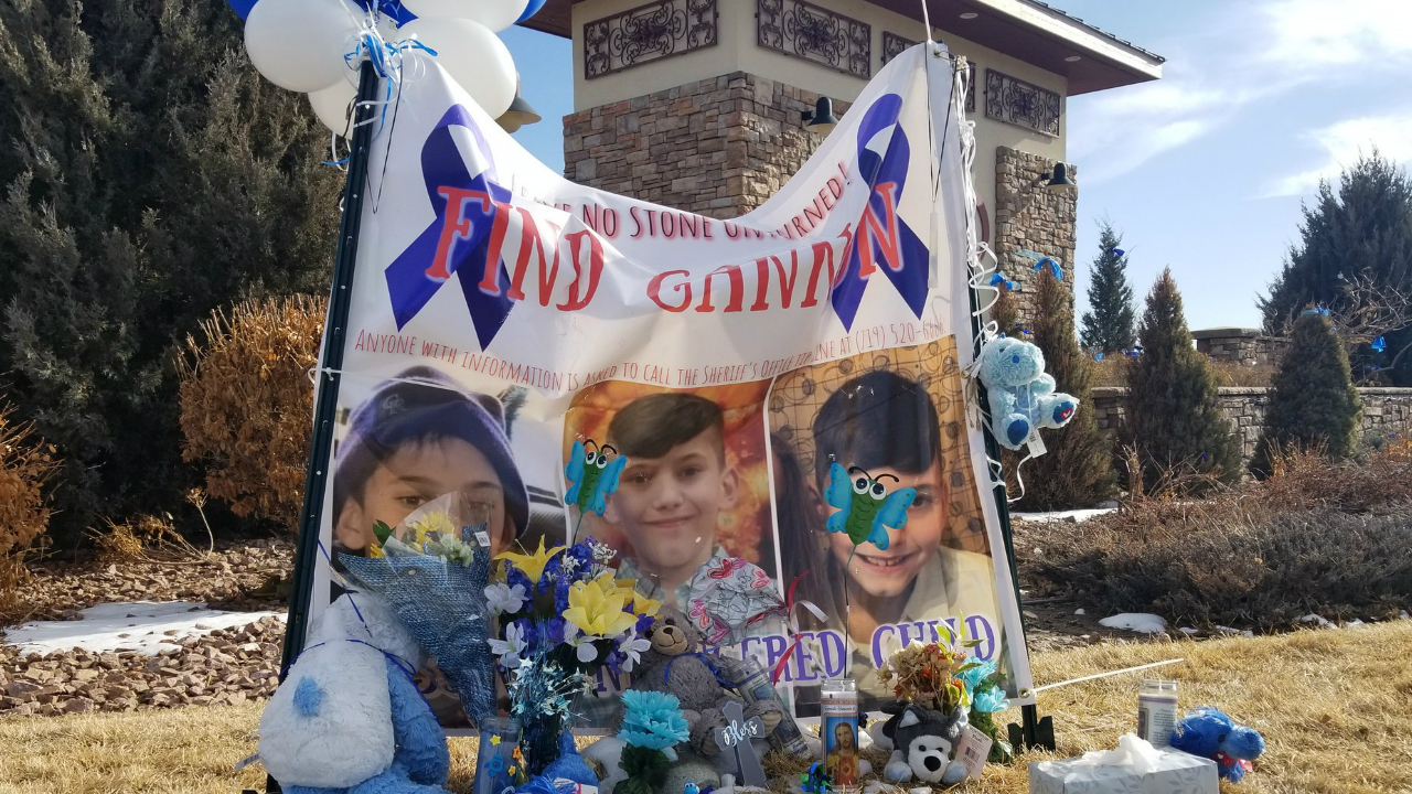 A memorial was set up Monday for Gannon Stauch, the same day the El Paso County Sheriff's Office said his stepmother, Letecia Stauch, was taken into custody in Myrtle Beach, South Carolina.