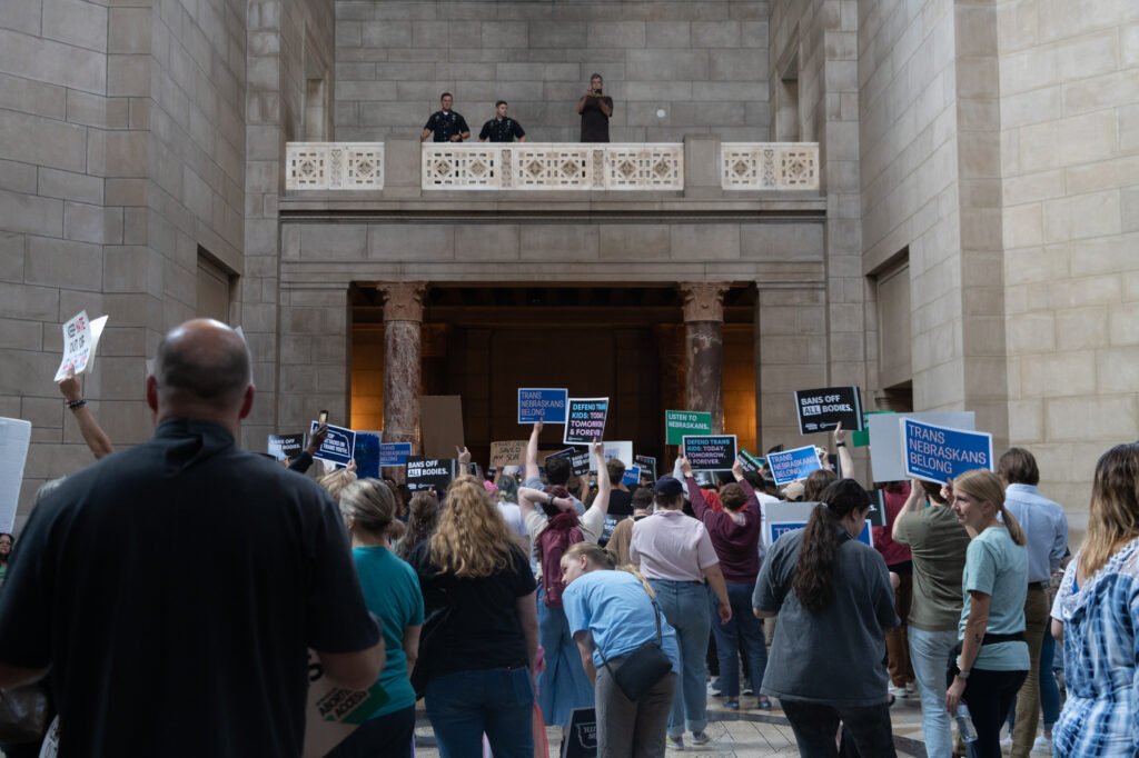 NE State Capitol protest