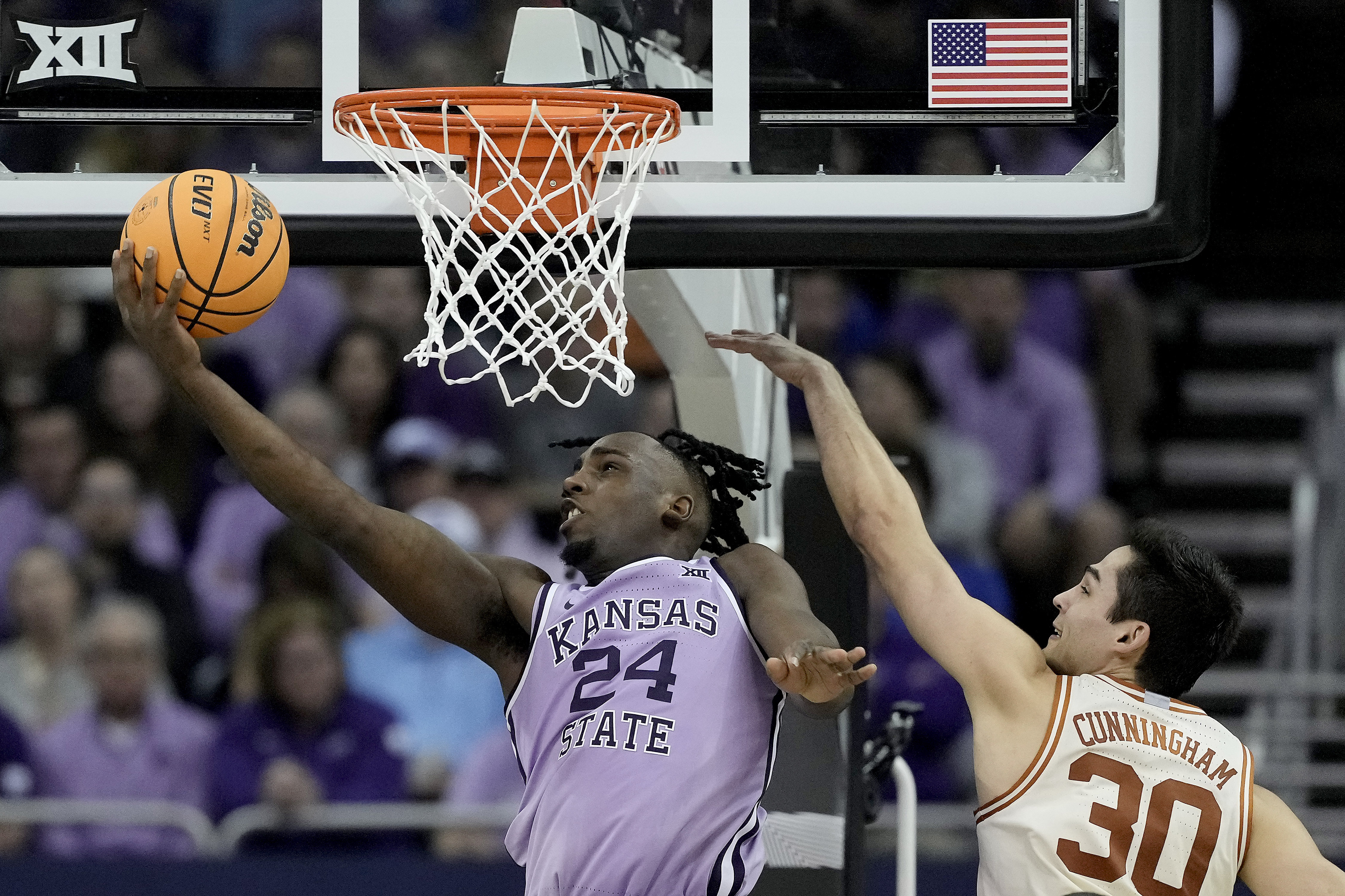 B12 Kansas St Texas Basketball Arthur Kaluma