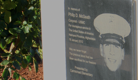 Teen restores memorial garden for fallen Marine as Eagle Scout project