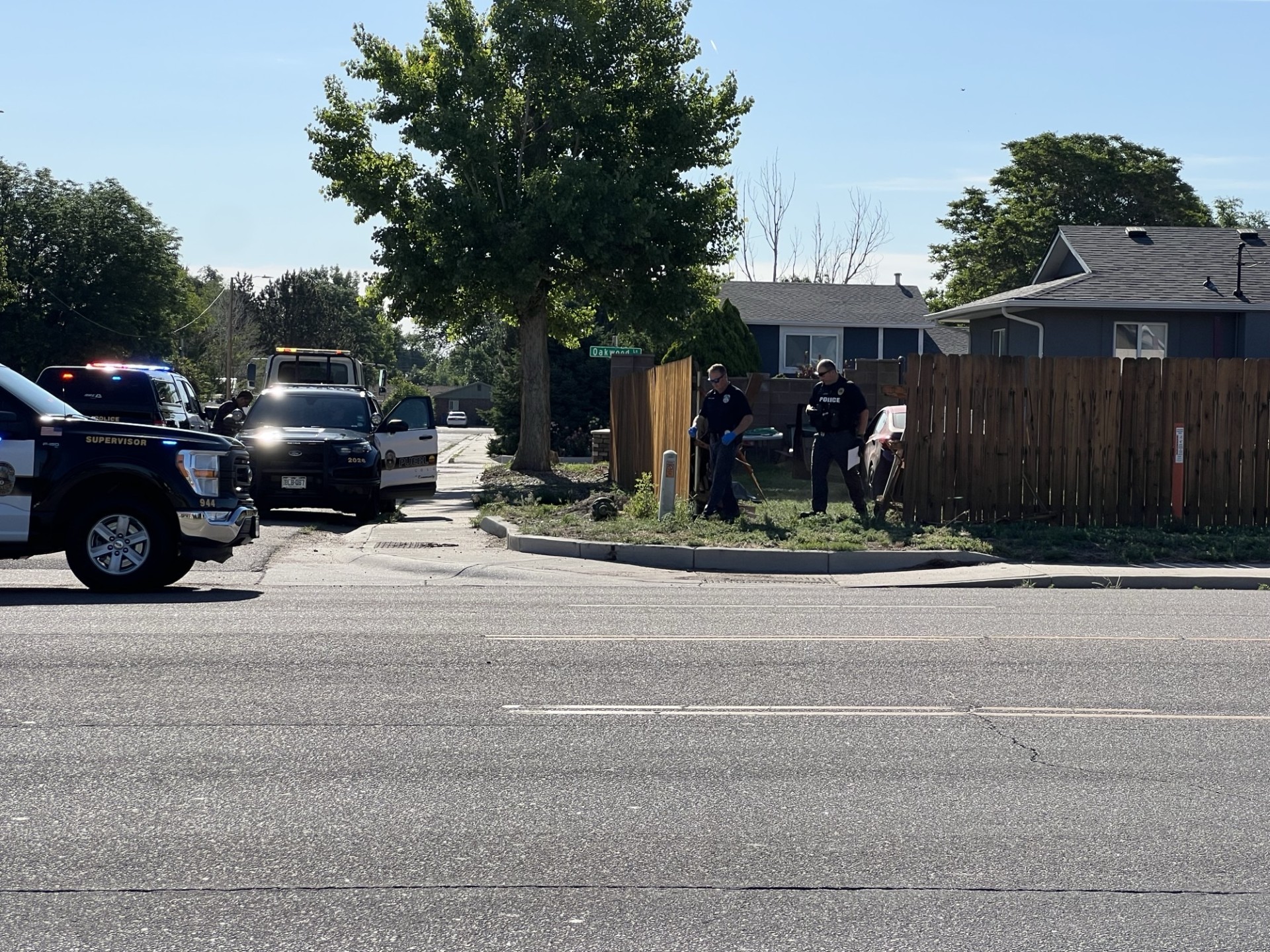 Car Through Fence