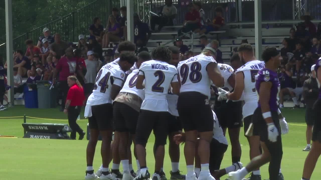 Ravens kick off training camp with full roster and high expectations