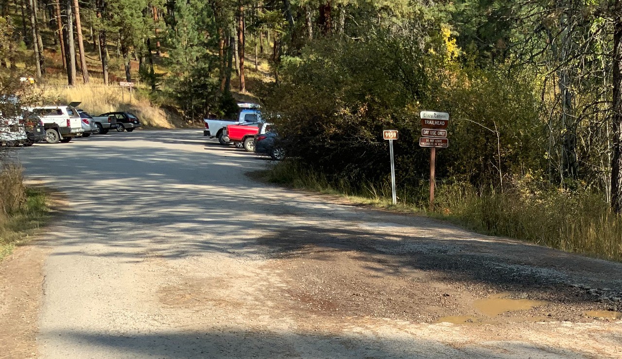 Pattee Canyon Parking Lot