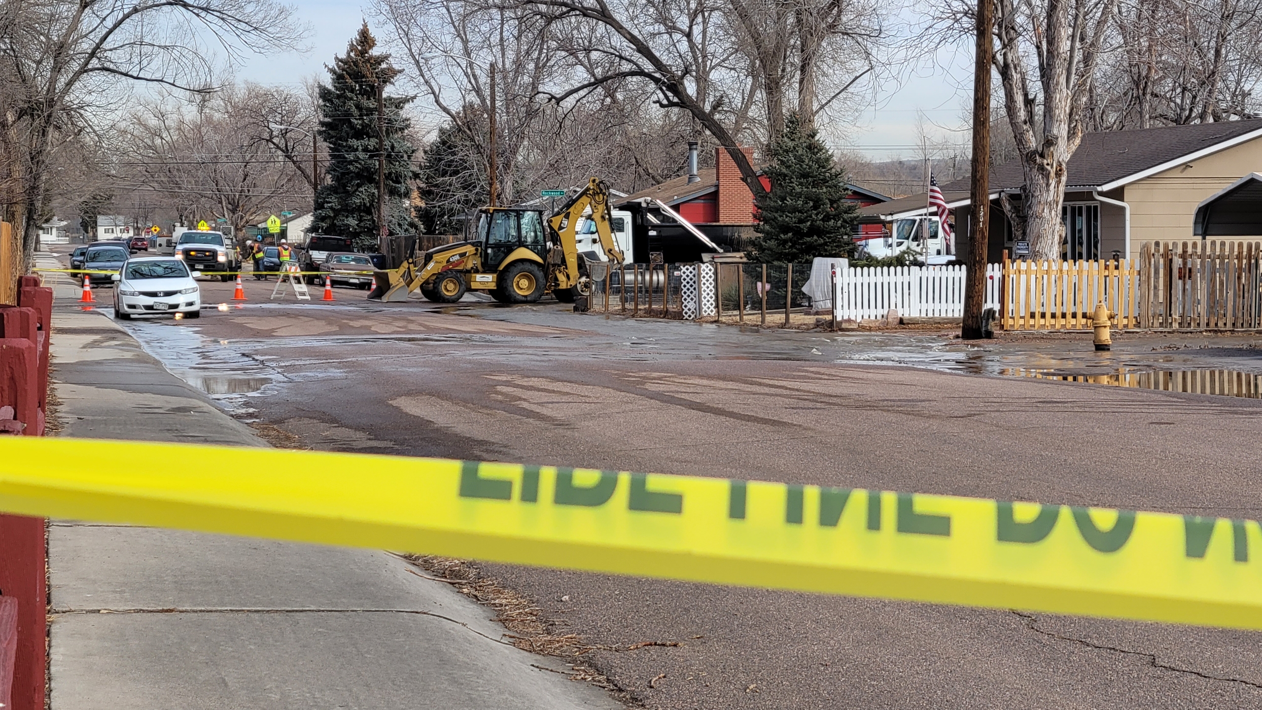 Water Main Break at S. Hancock Avenue and Rockwood Avenue