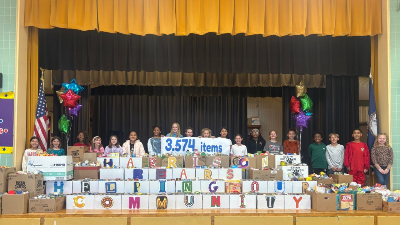 Elementary students in Prince George collect more than 3,500 items for food bank