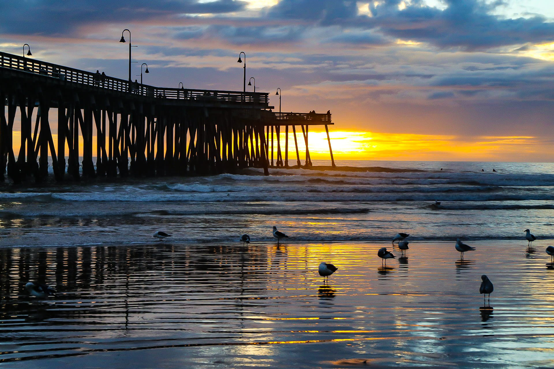Pismo Pier at Sunset